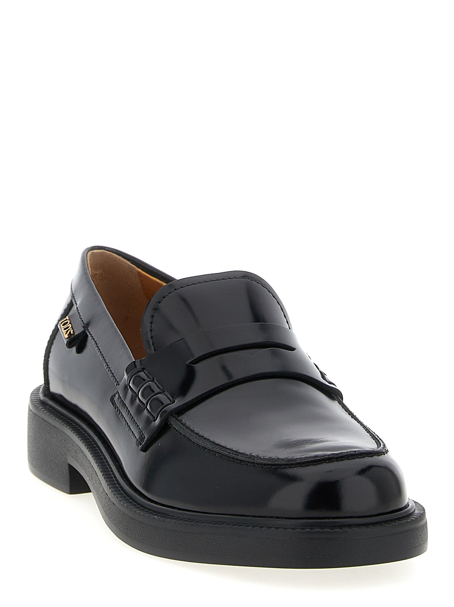 Black Calfskin Slip-On Loafers