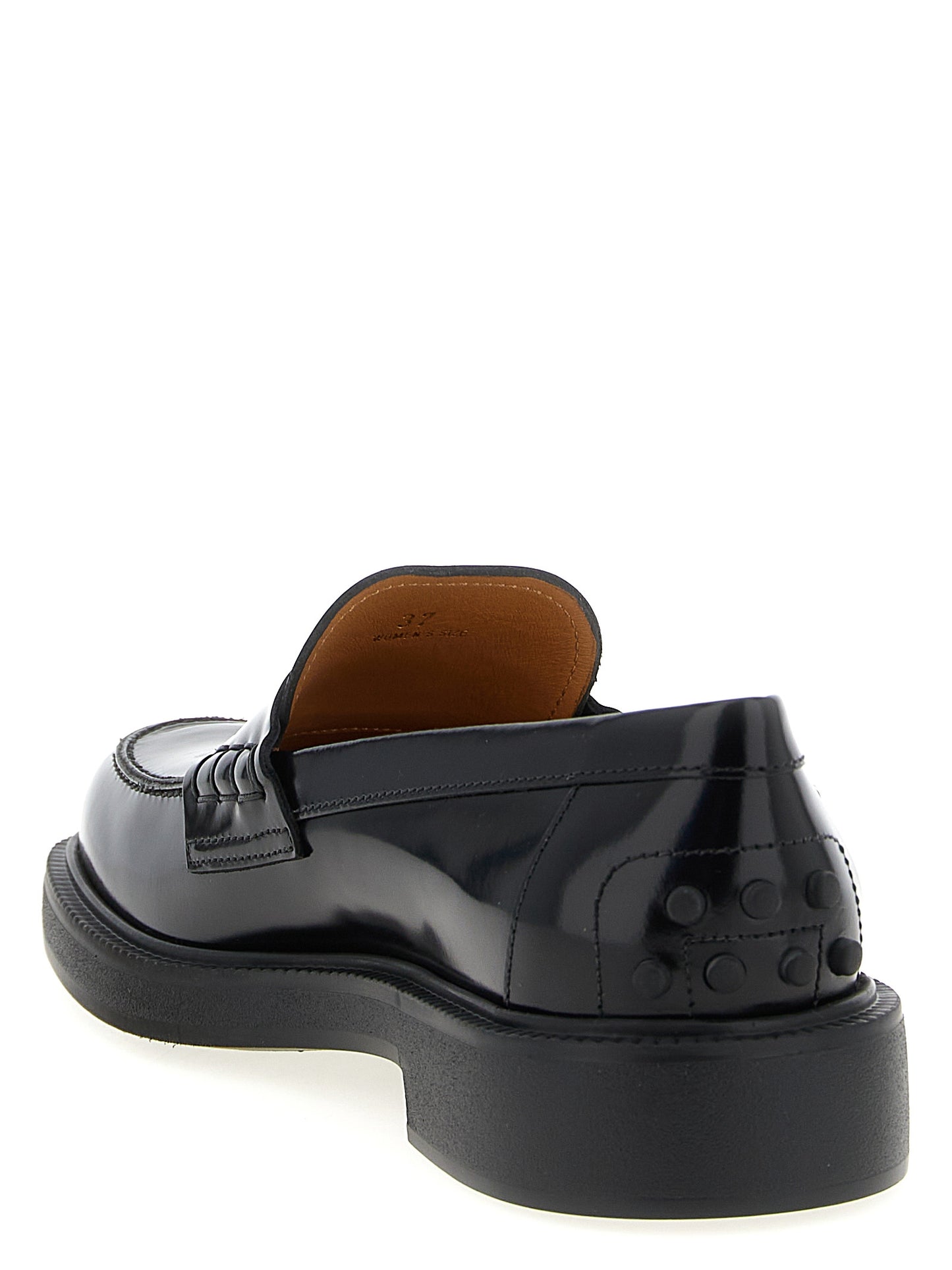 Black Calfskin Slip-On Loafers
