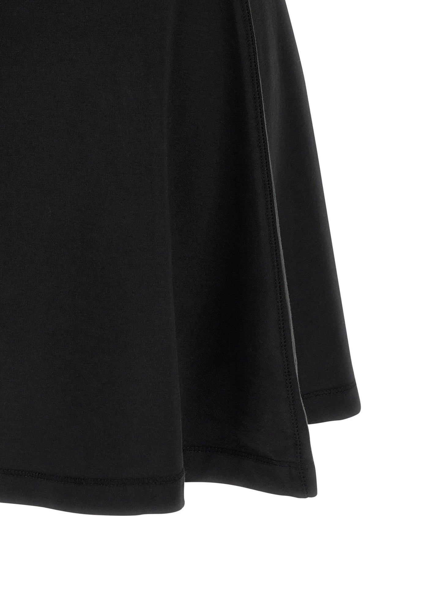 Black Cotton Short Dress