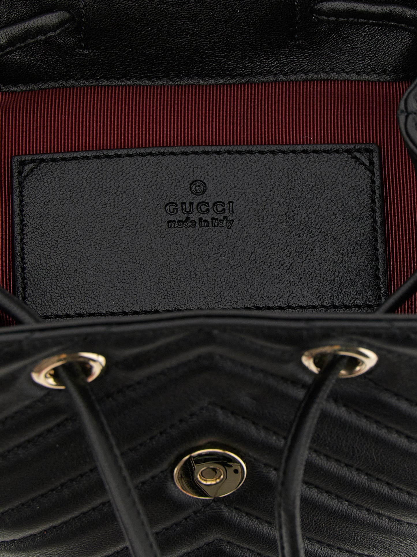 Black Lamb Leather Backpack