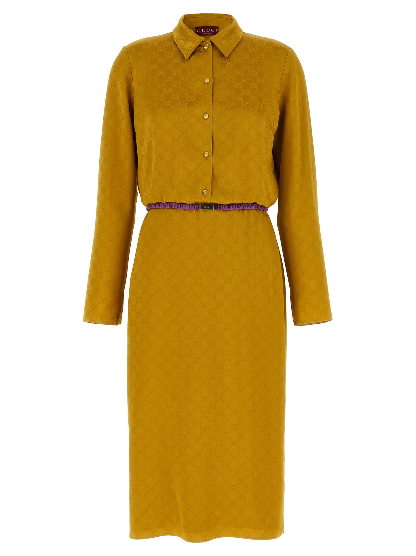 Bicolor Viscose Midi Dress