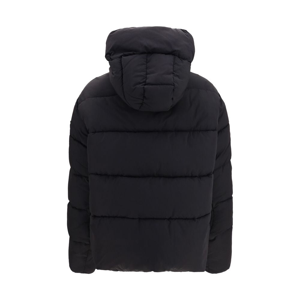 Black Nylon Full-Length Jacket