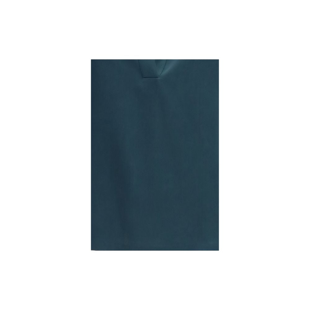Blue Silk Dress Shirt
