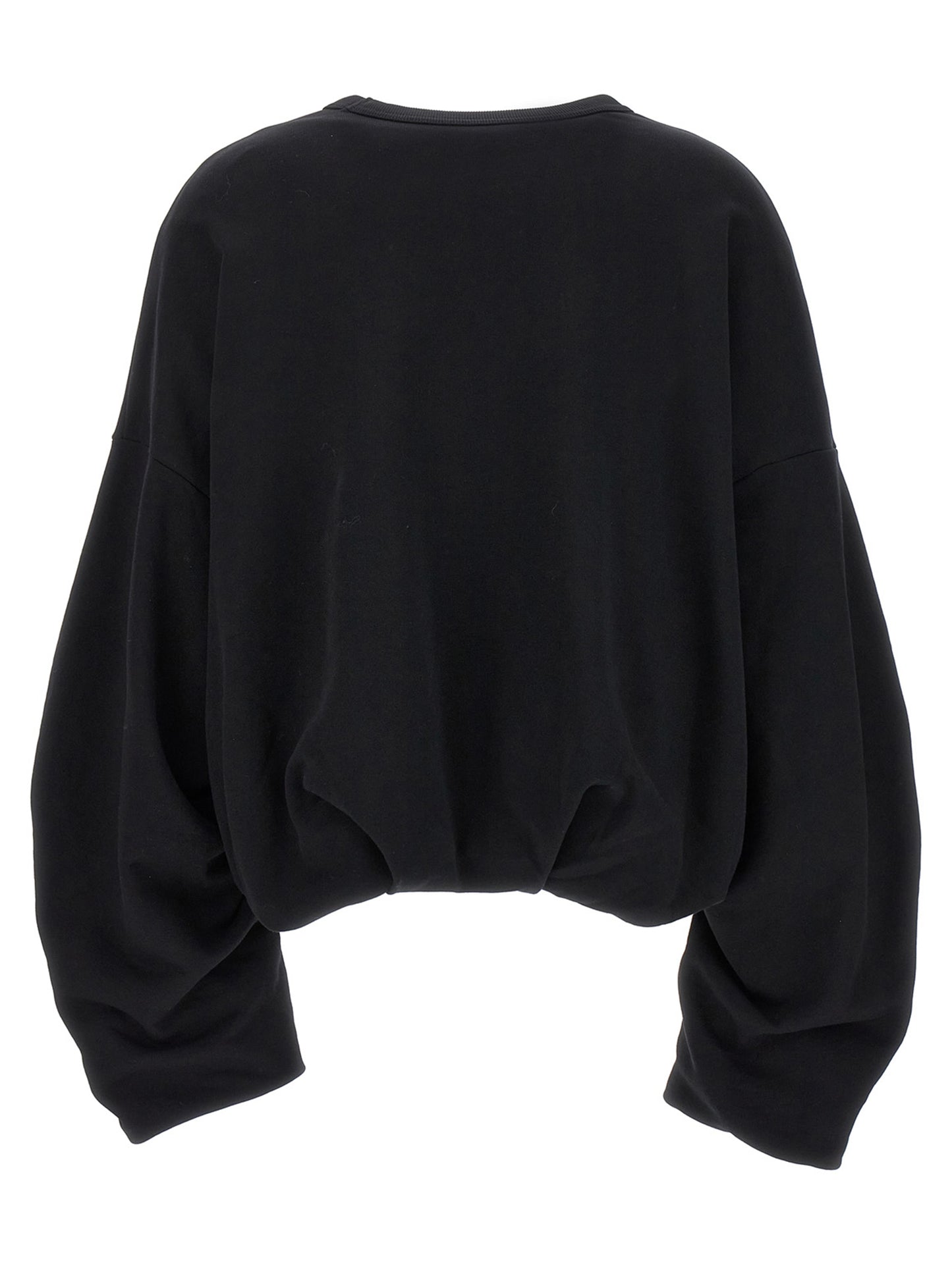 Black Cotton Sweatshirt