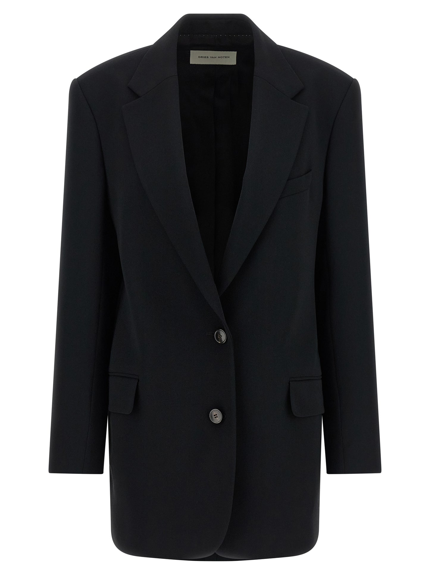 Black Polyester Blazer