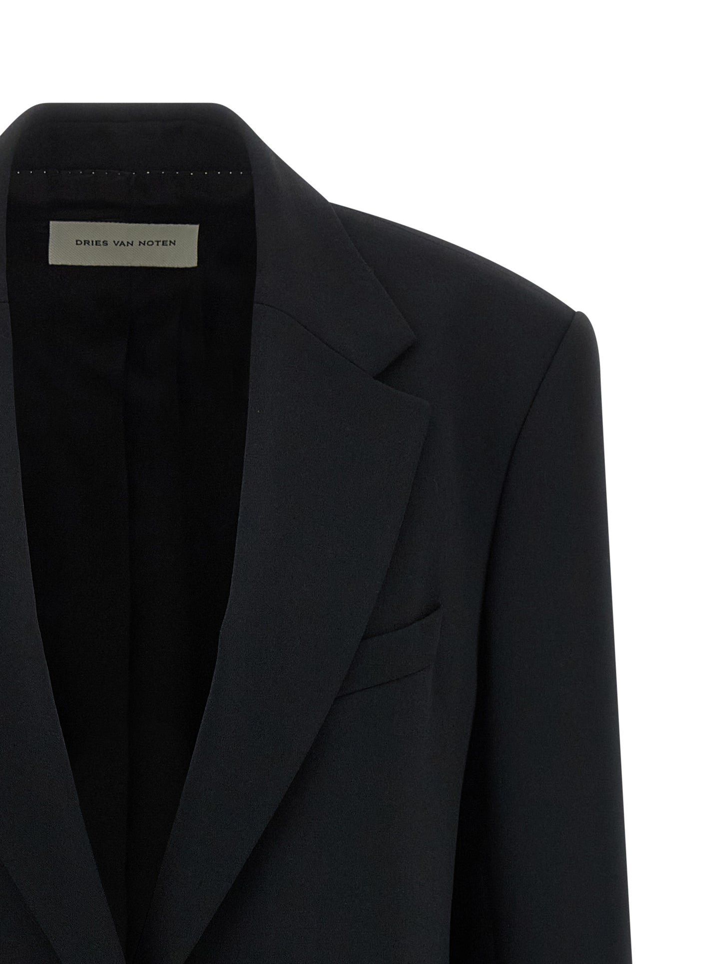 Black Polyester Blazer