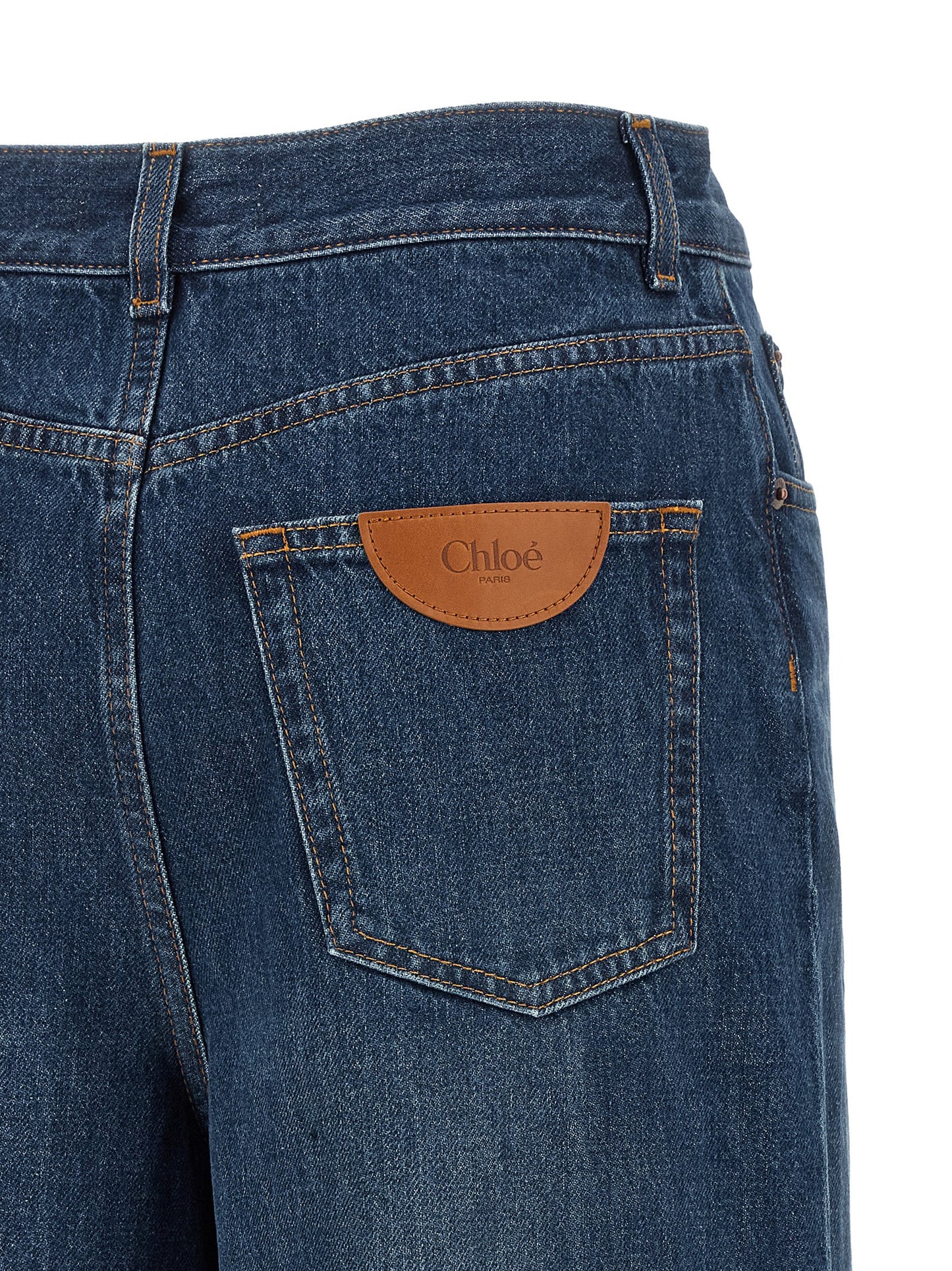 Blue Cotton Jeans Denim