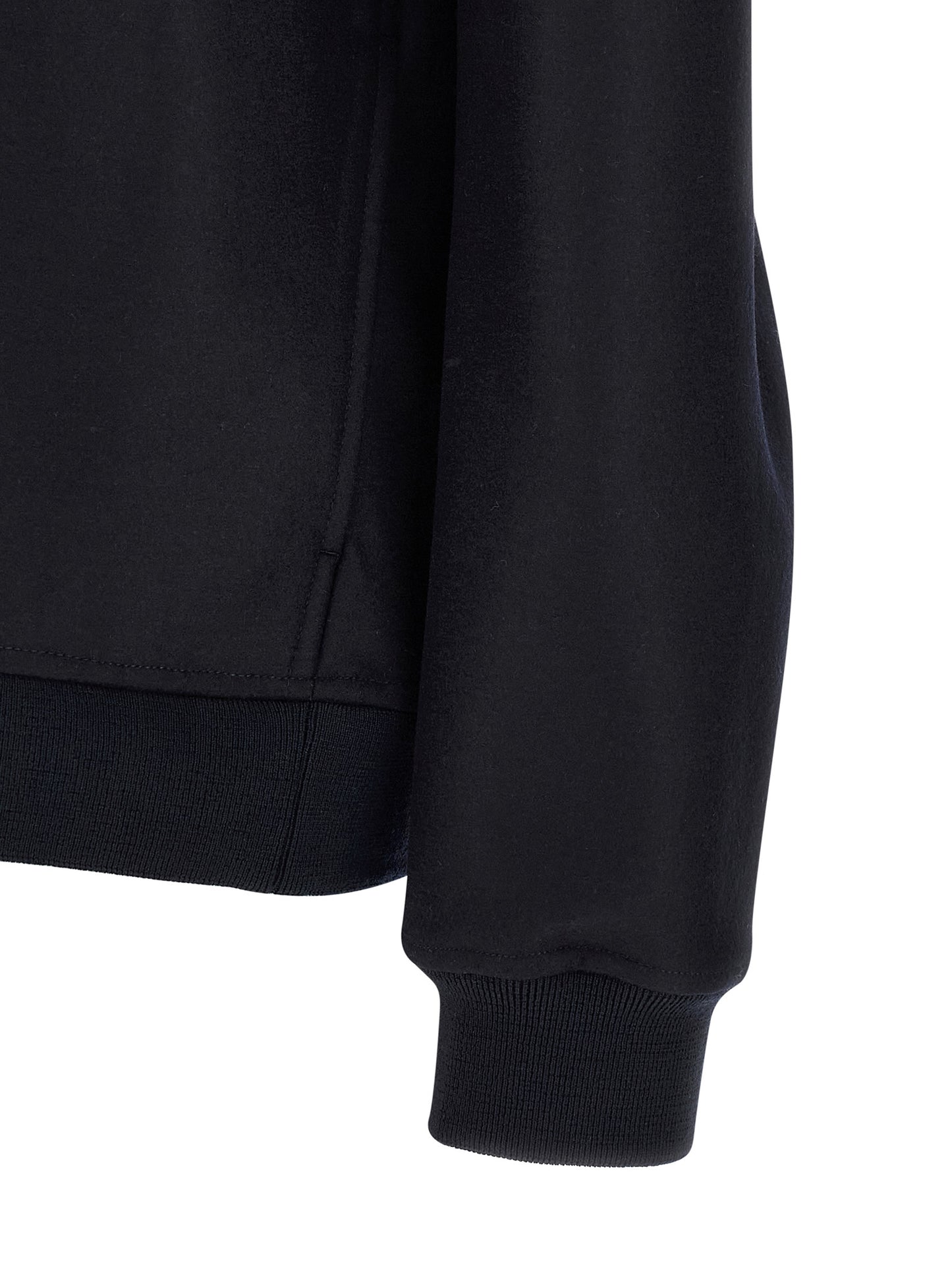 Blue Wool Full-Length Jacket