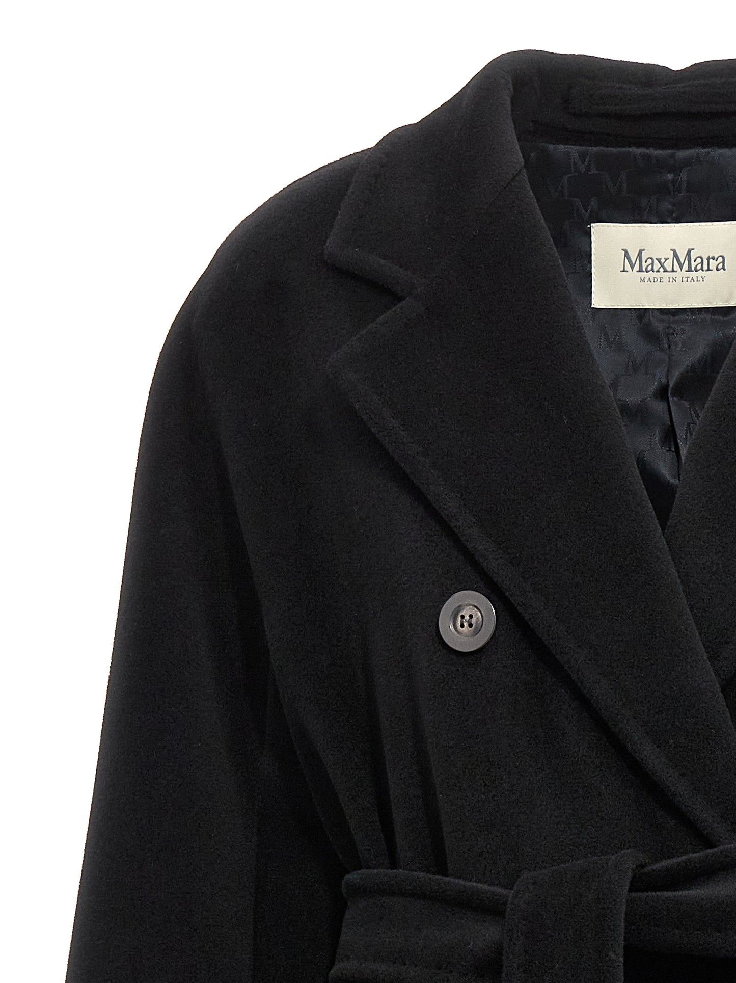 Black Virgin Wool Coat