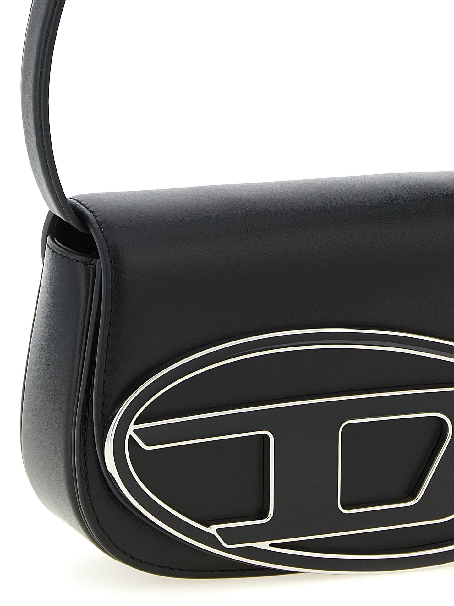 Black Cowhide Shoulder Bag
