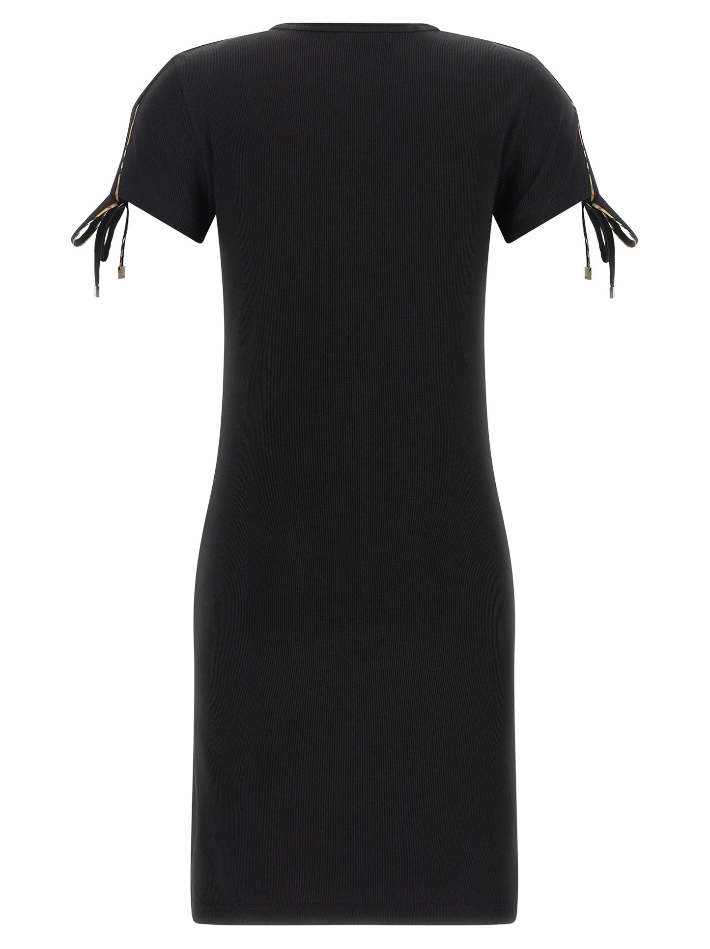 Black Cotton Short Dress