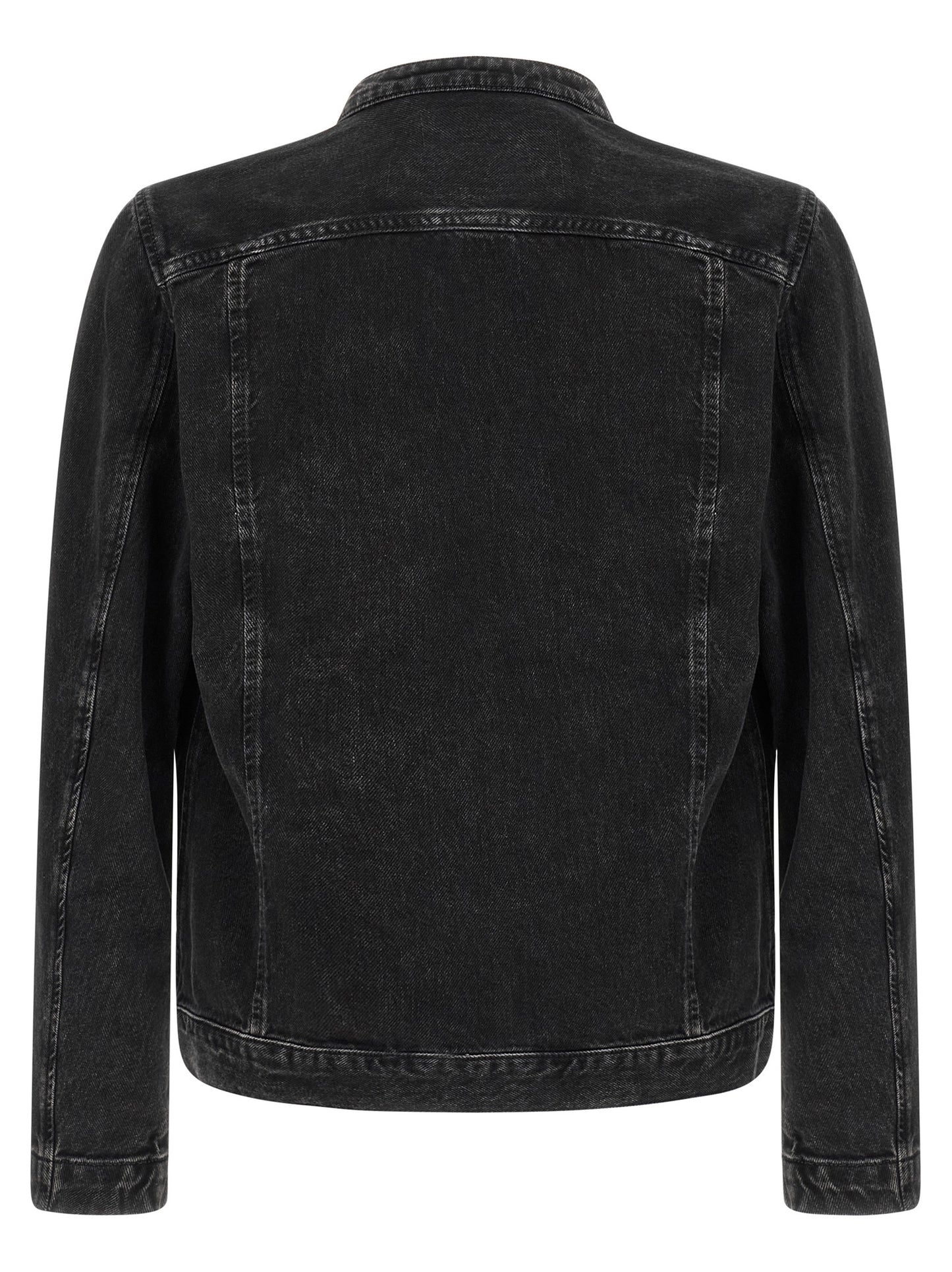 Black Cotton Denim Jacket