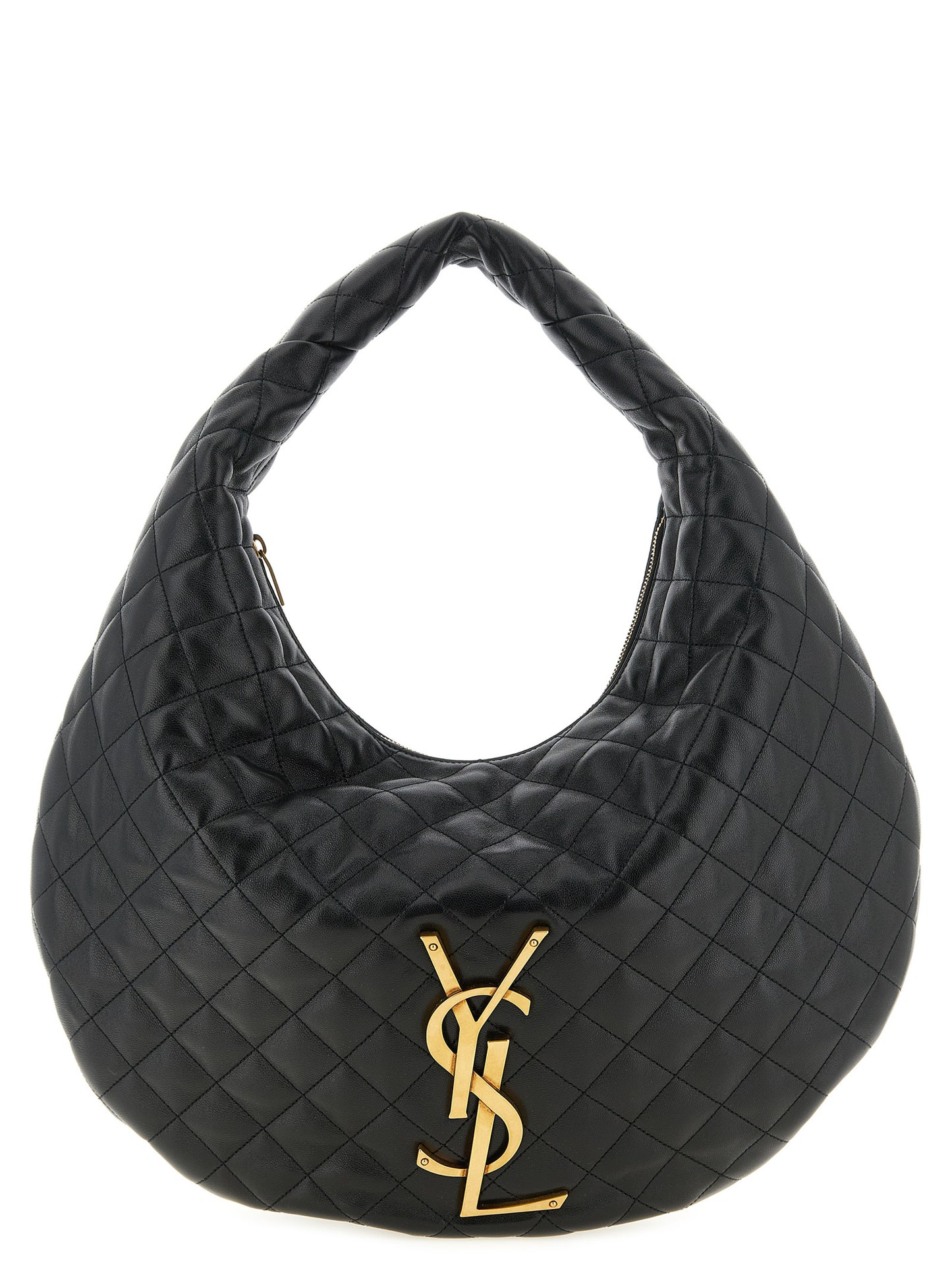 Black Lamb Leather Shoulder Bag