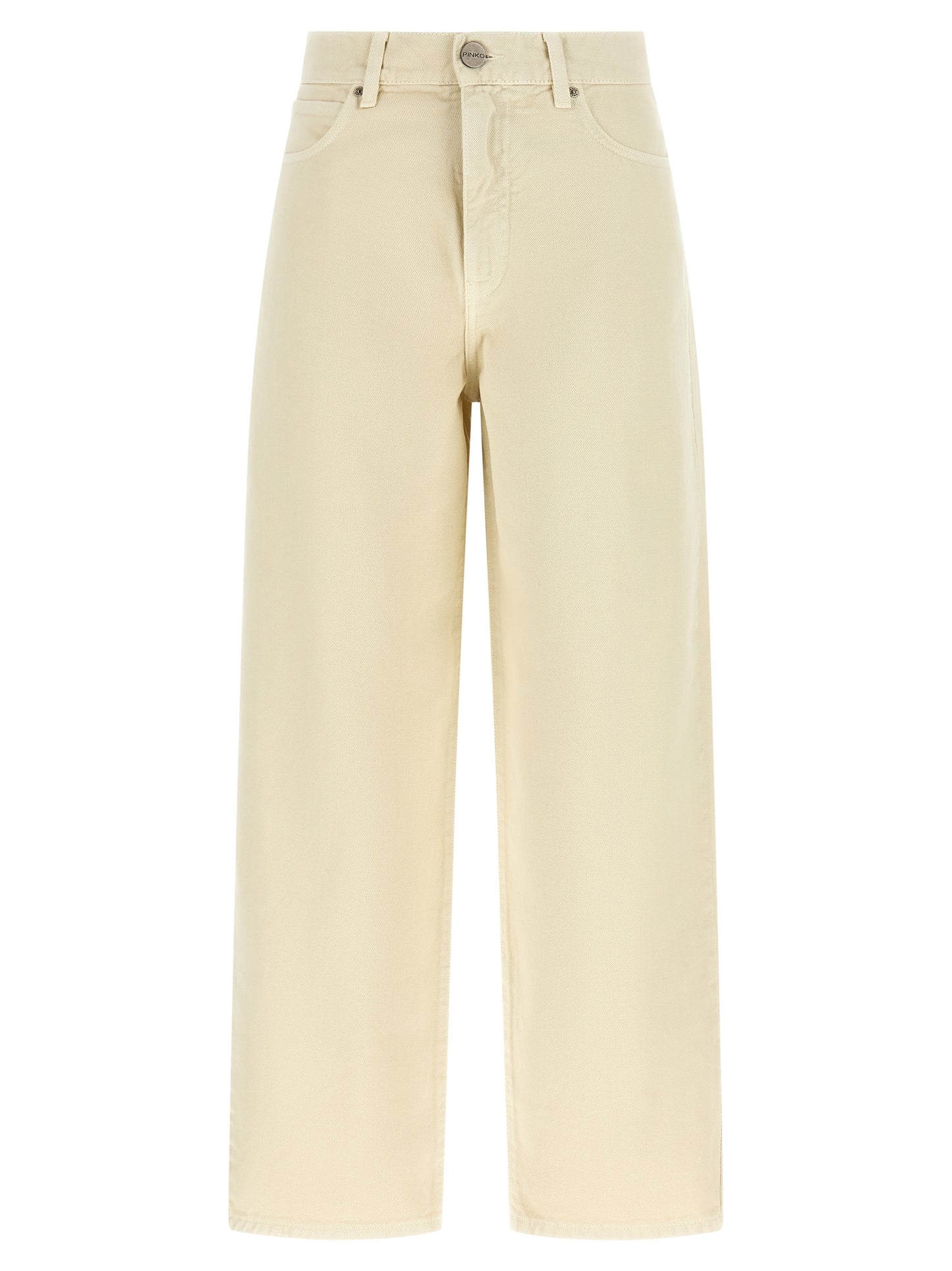 Beige Cotton Jeans Denim