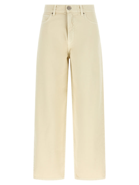 Beige Cotton Jeans Denim
