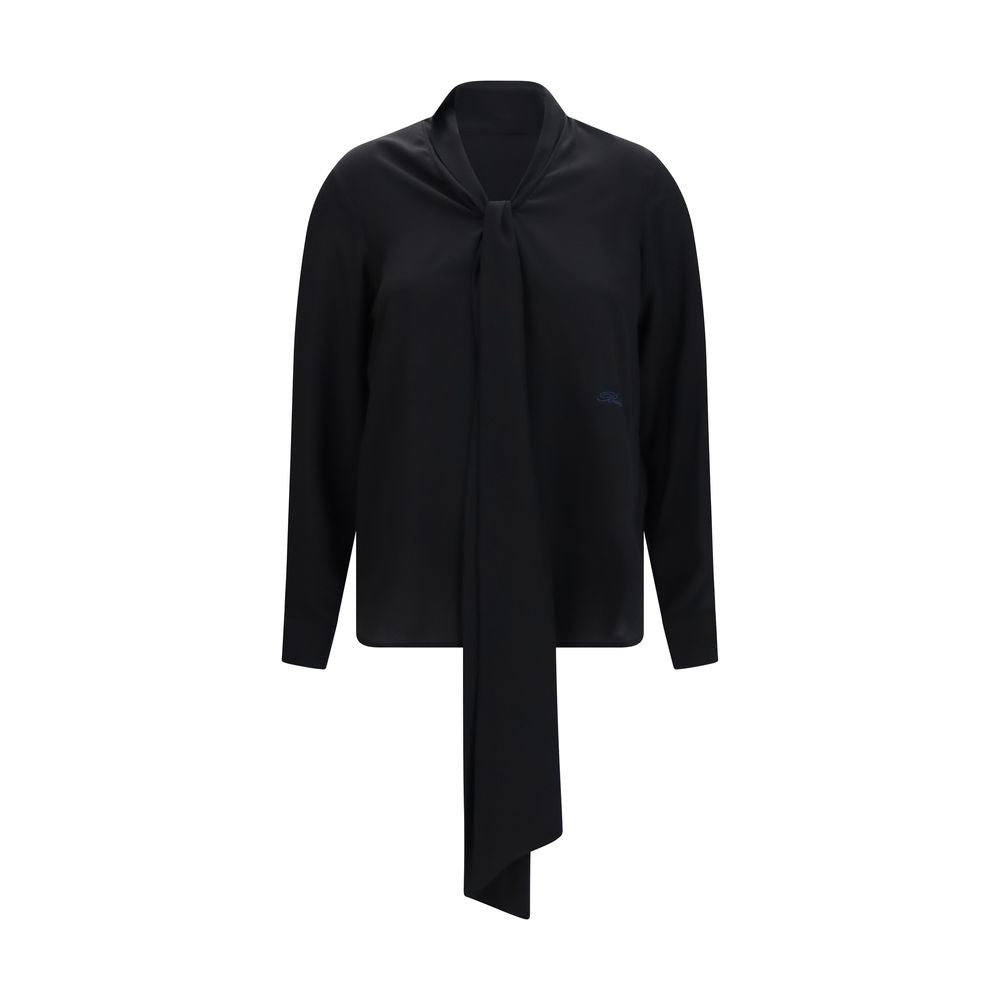 Black Silk Blouse