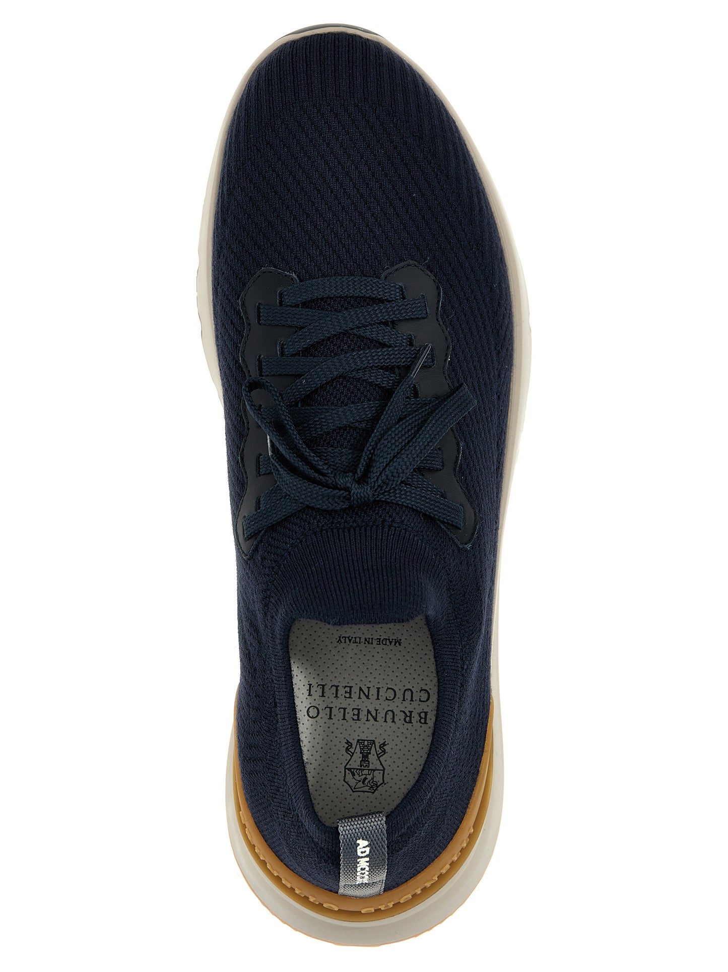 Blue Wool Athletic Sneakers