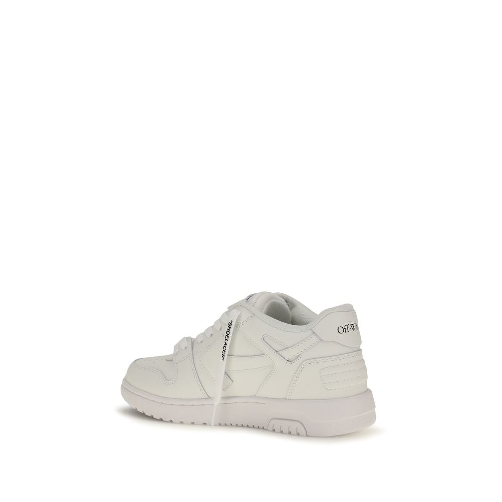 White Calf Leather Bos Taurus Low Top Sneakers