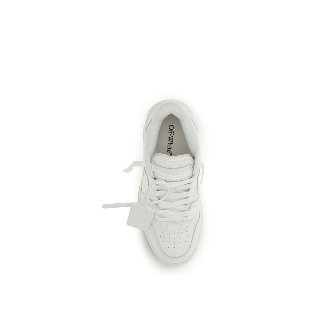 White Calf Leather Bos Taurus Low Top Sneakers