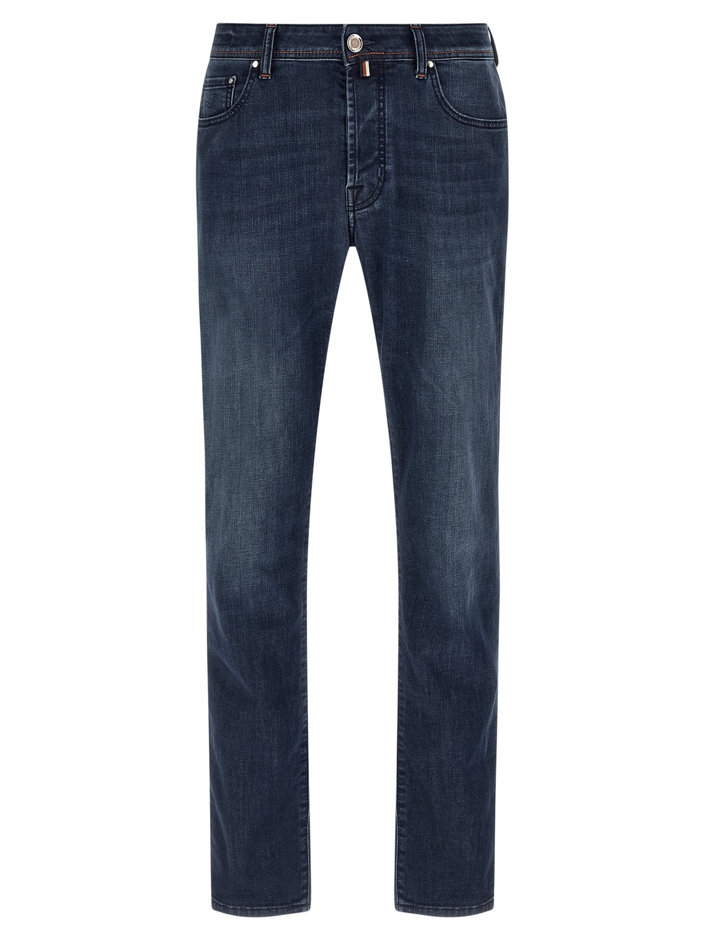 Blue Cotton Slim Fit Jeans