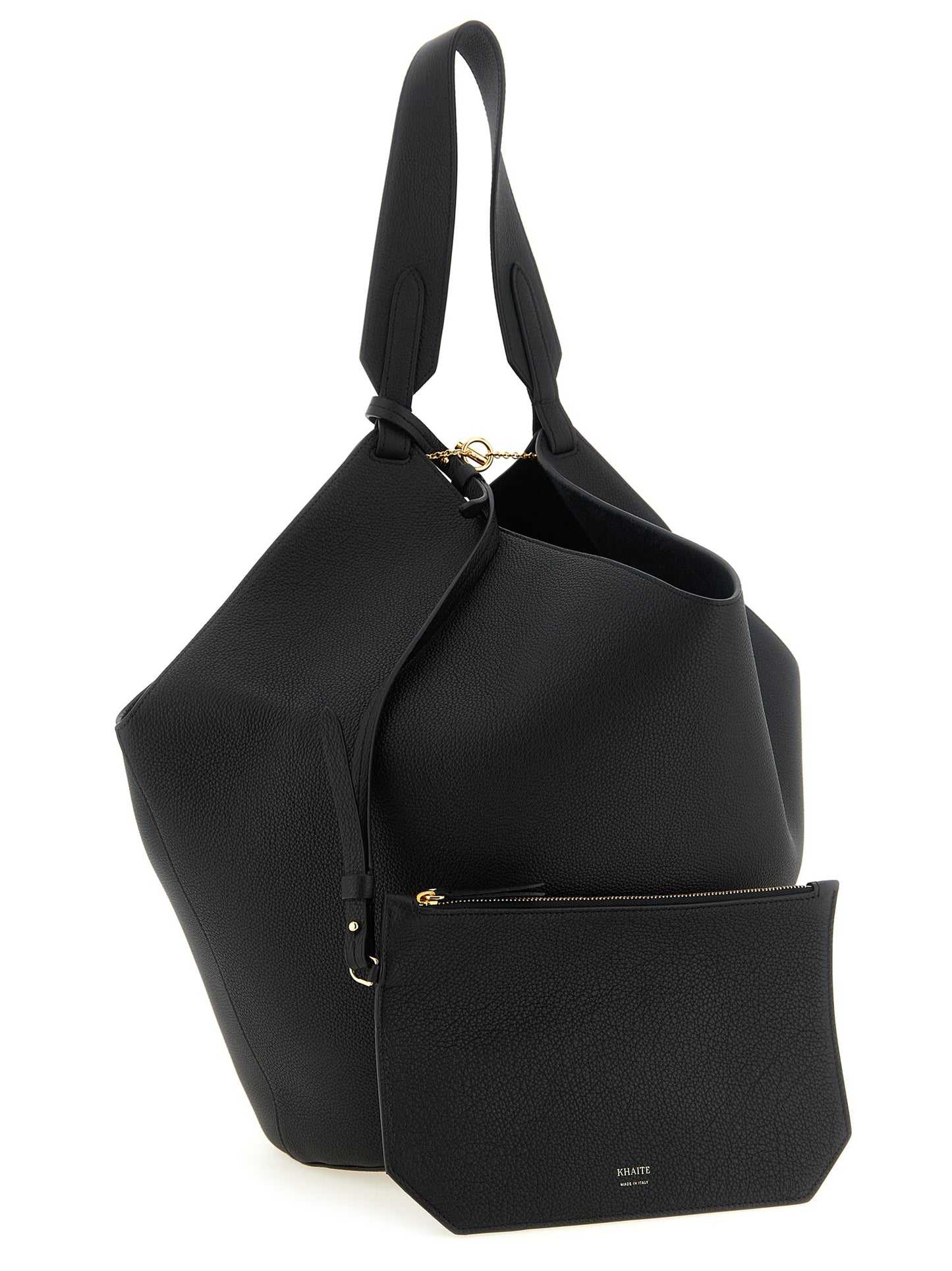 Black Calfskin Tote Bag