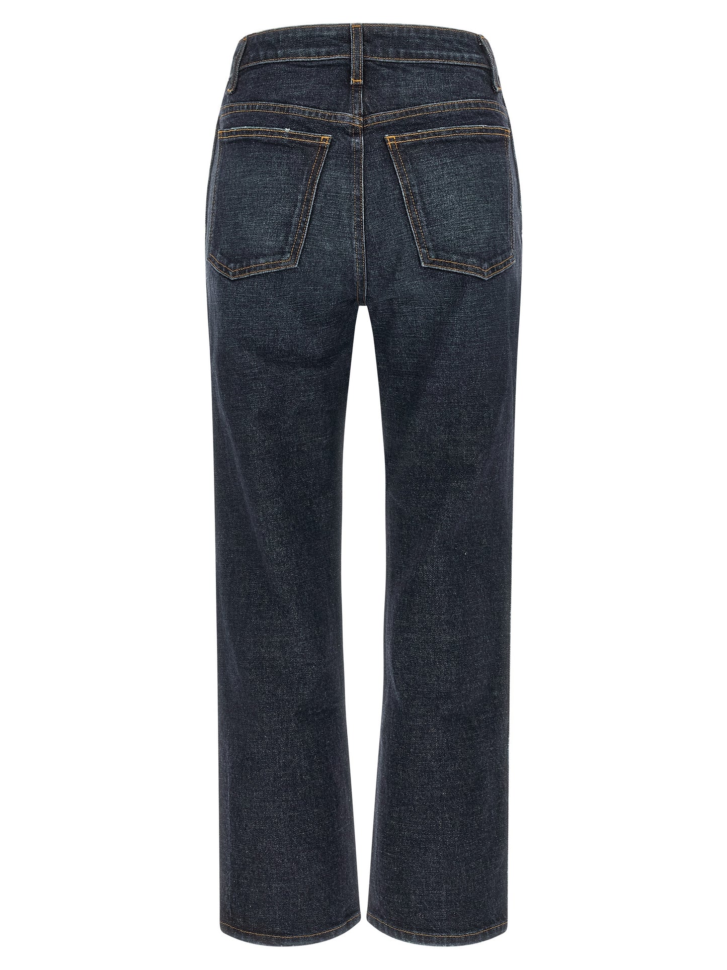 Blue Cotton Flared Jeans