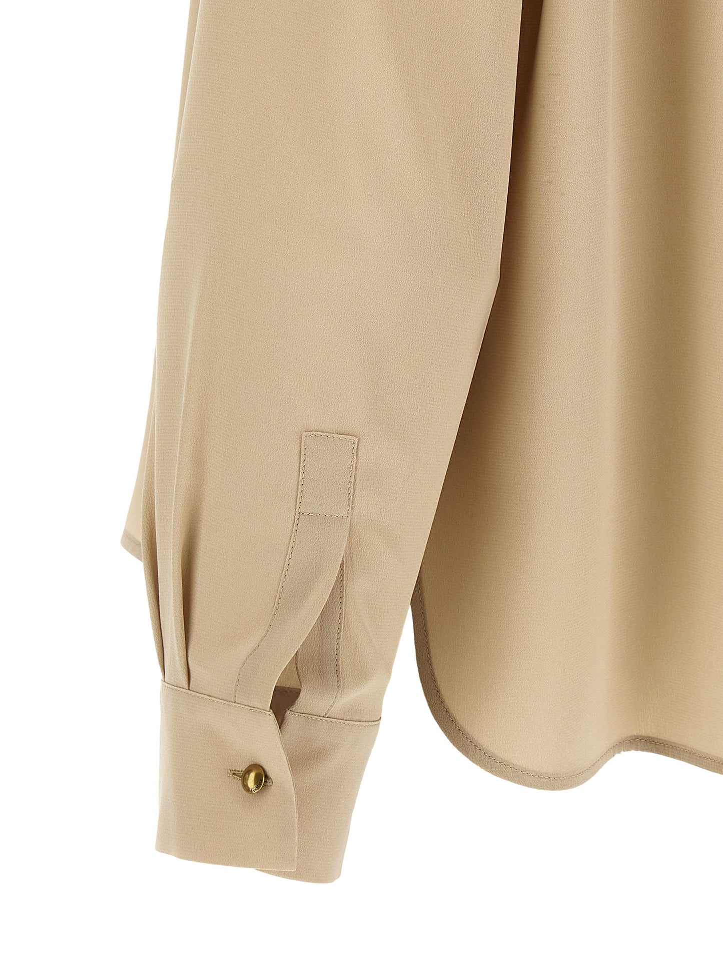 Beige Silk Blouse
