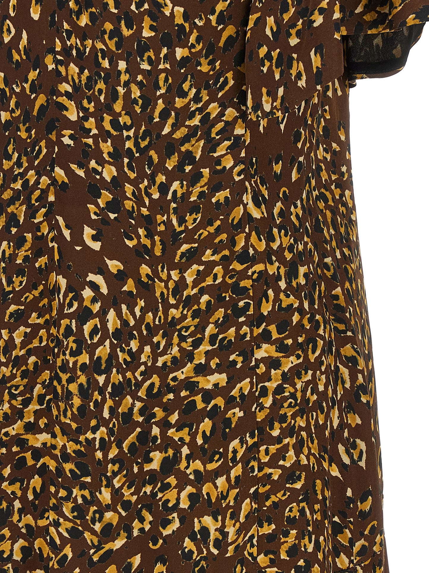 Brown Viscose Long Dress