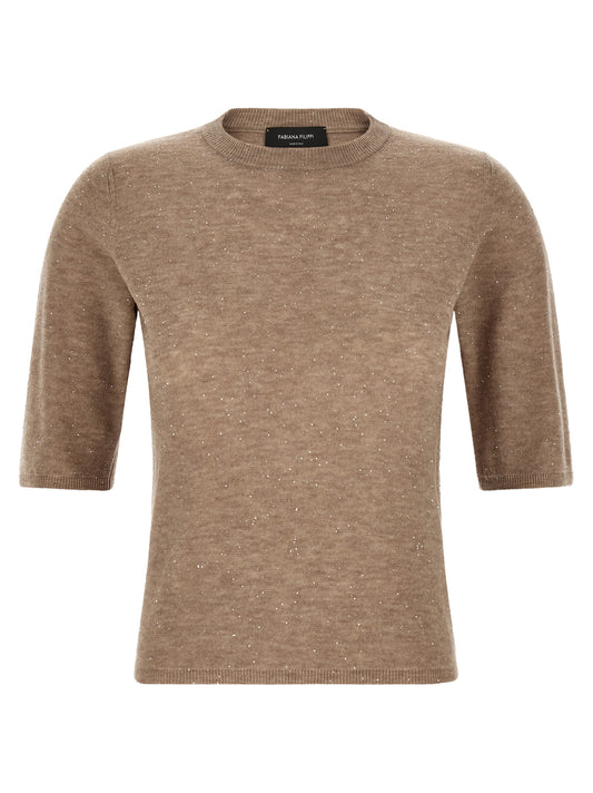Beige Wool T-Shirt
