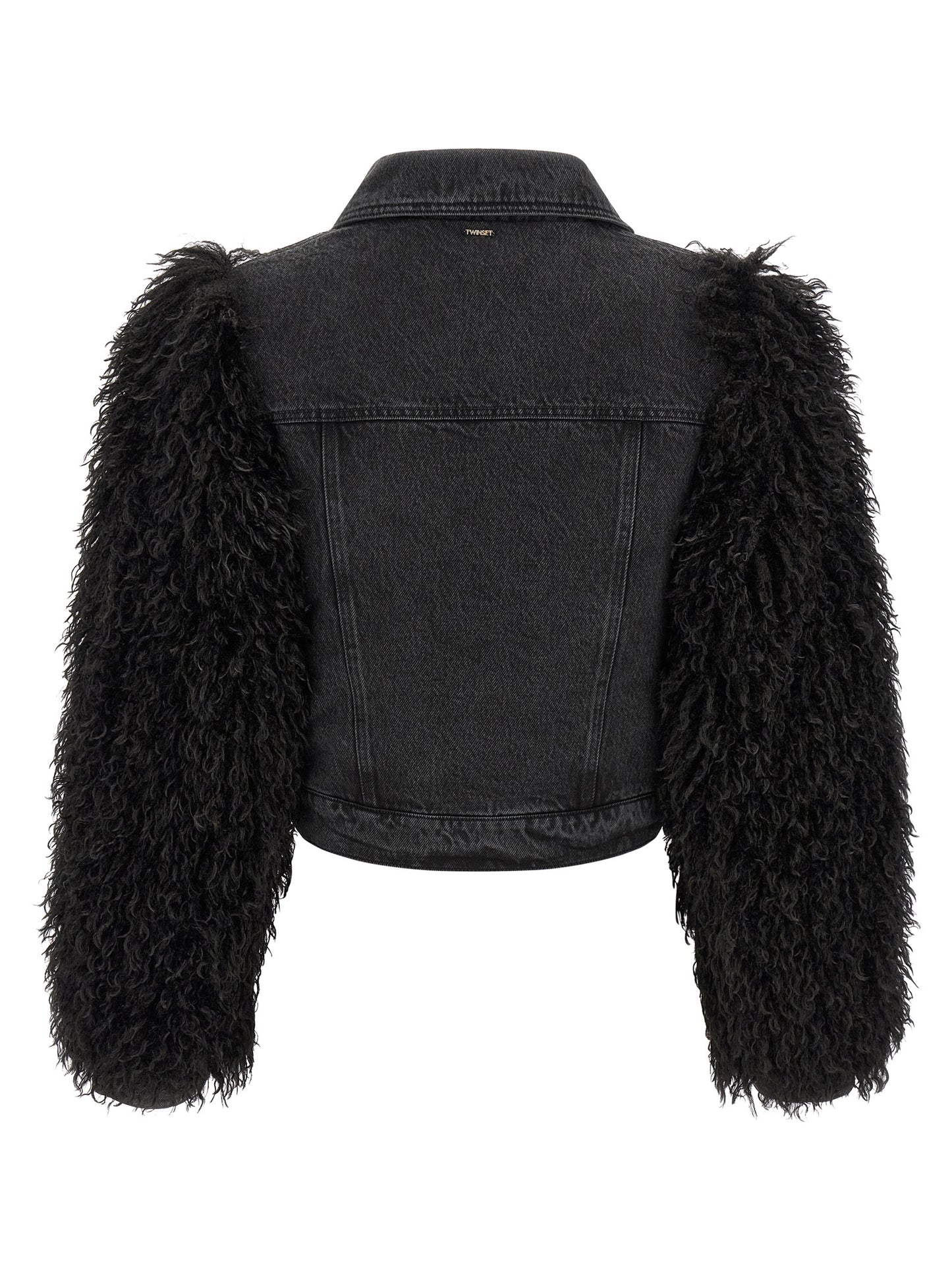 Black Cotton Denim Jacket