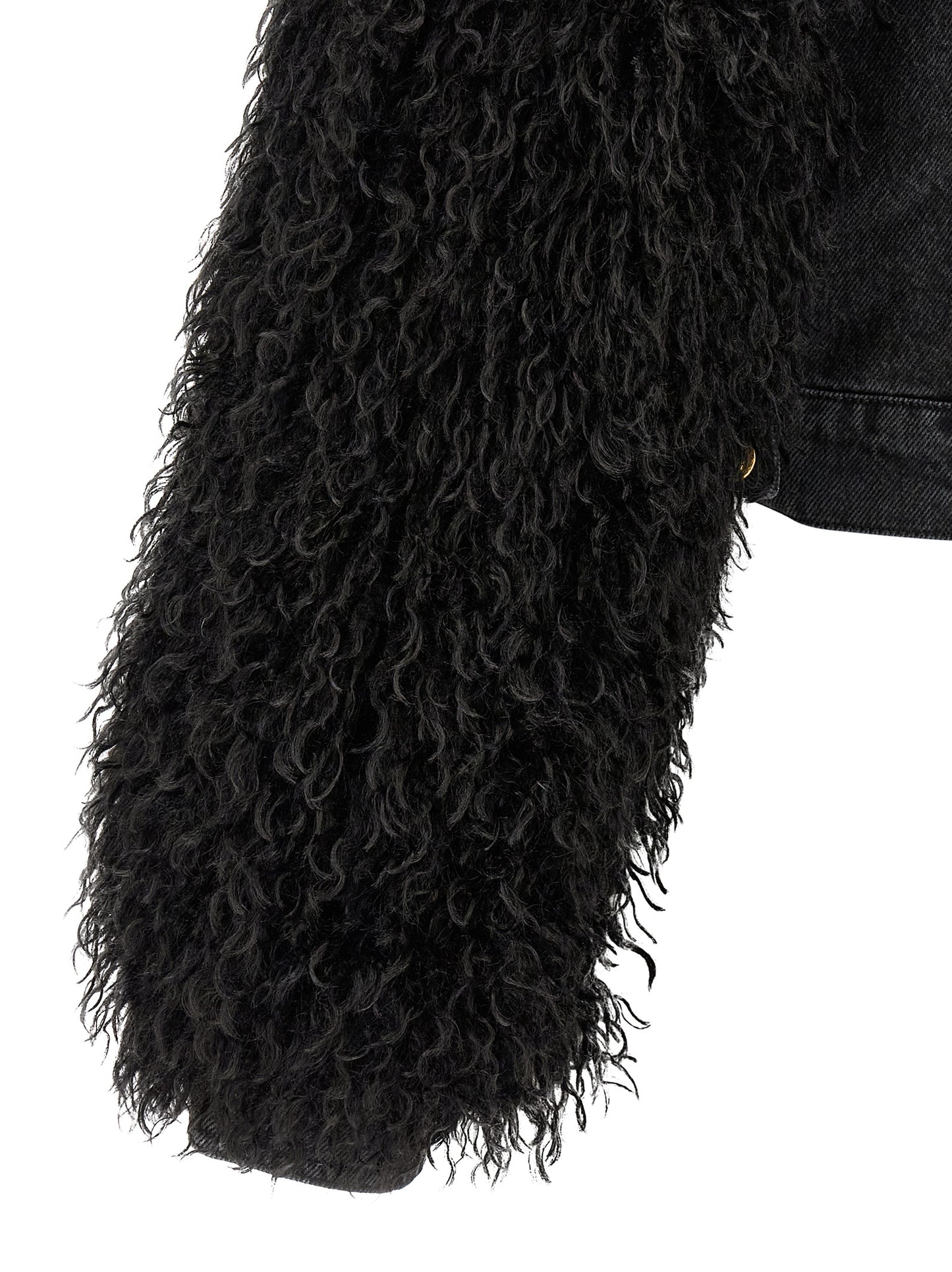 Black Cotton Denim Jacket