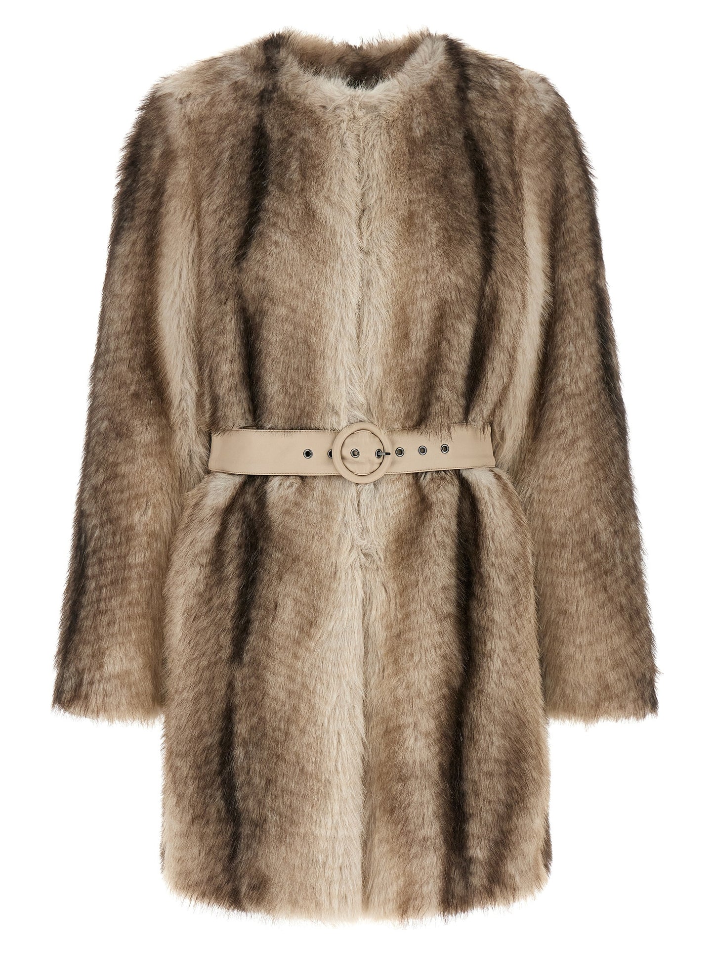 Brown Polyester Coat