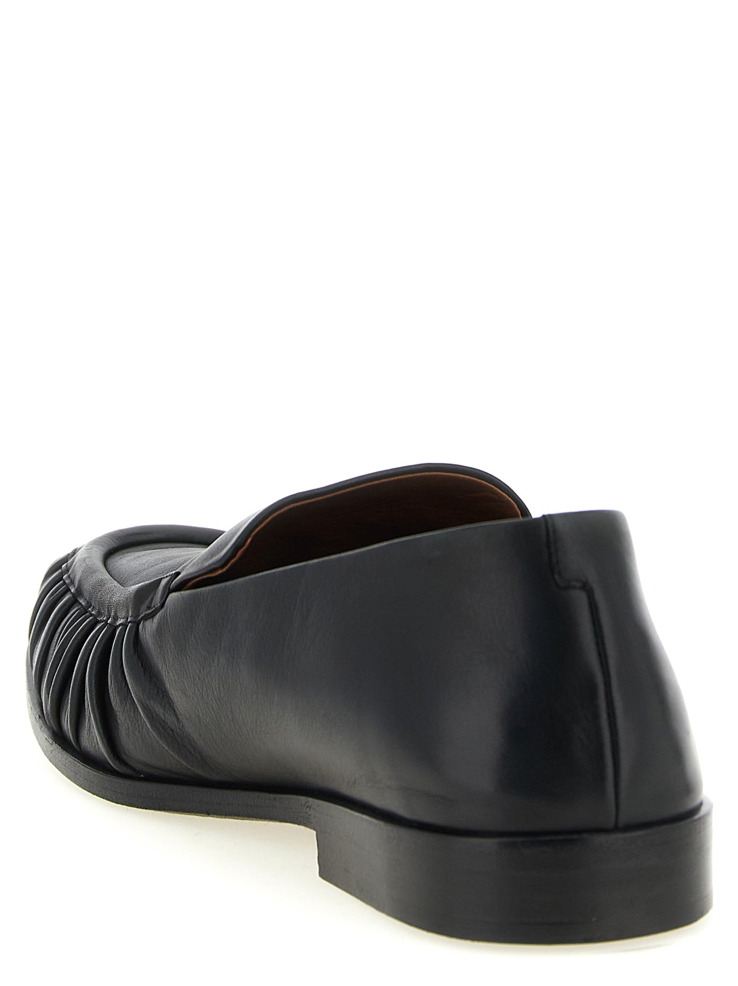 Black Calfskin Slip-On Loafers