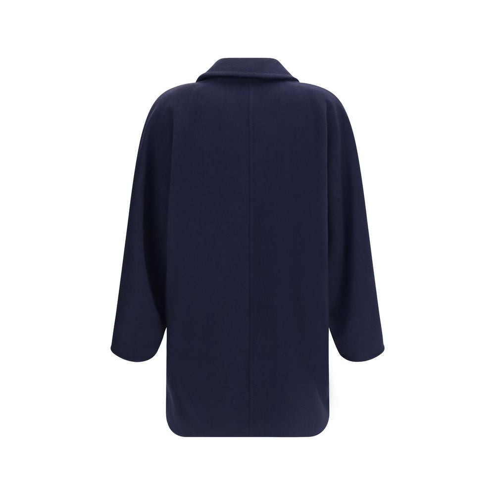 Blue Wool Oves Aries Full-Length Jacket