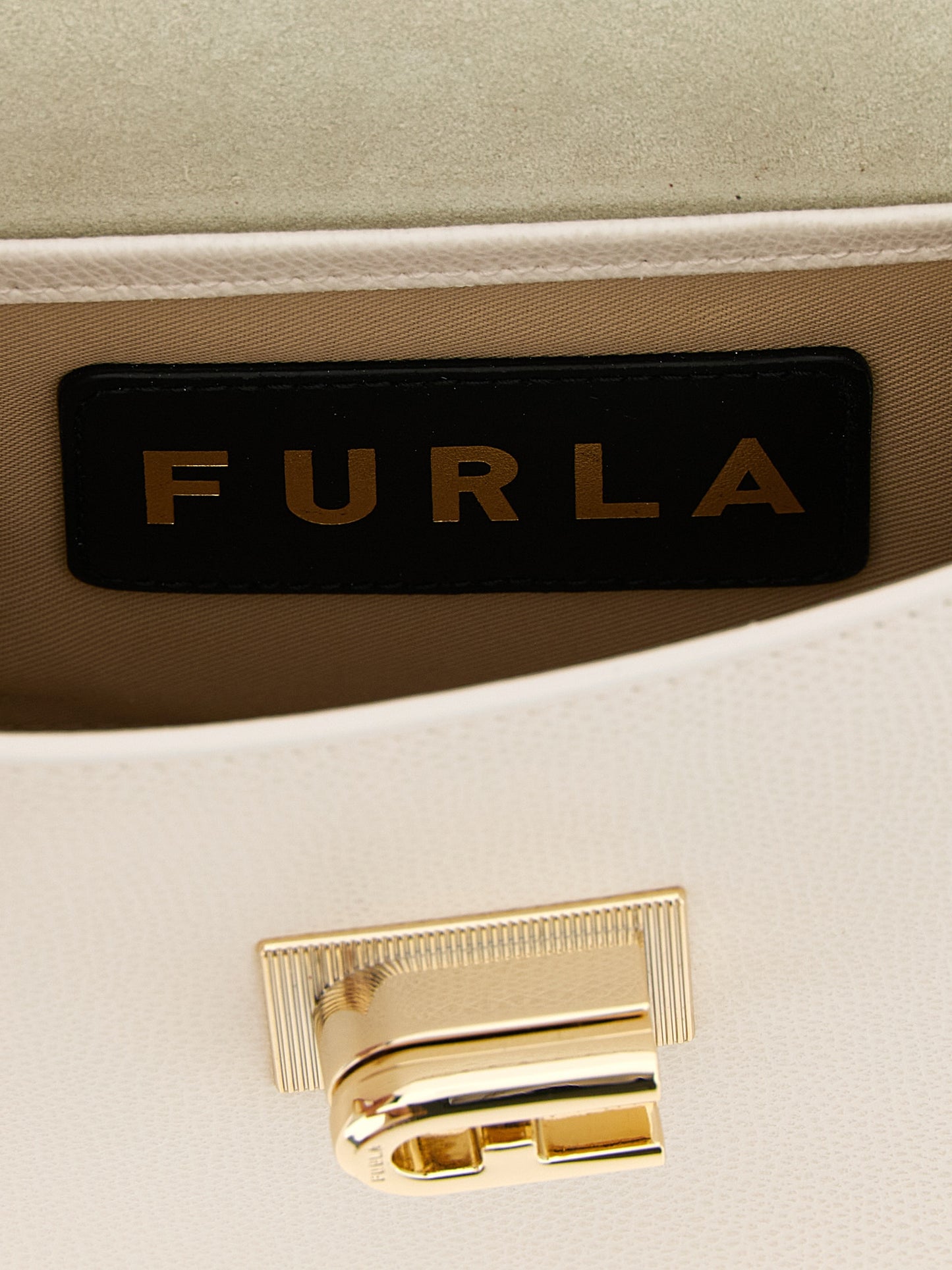 White Calfskin Crossbody Bag