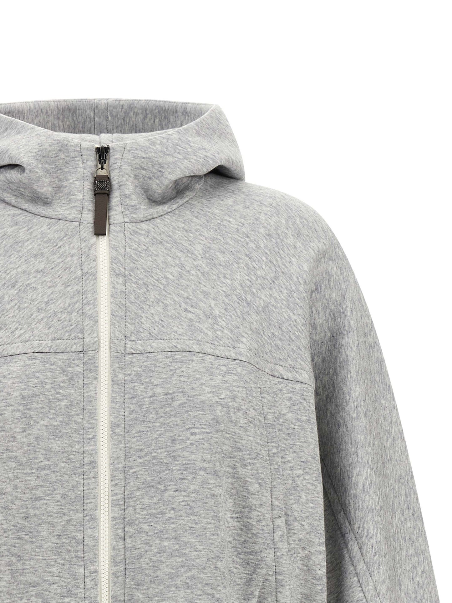 Gray Cotton Hoodie