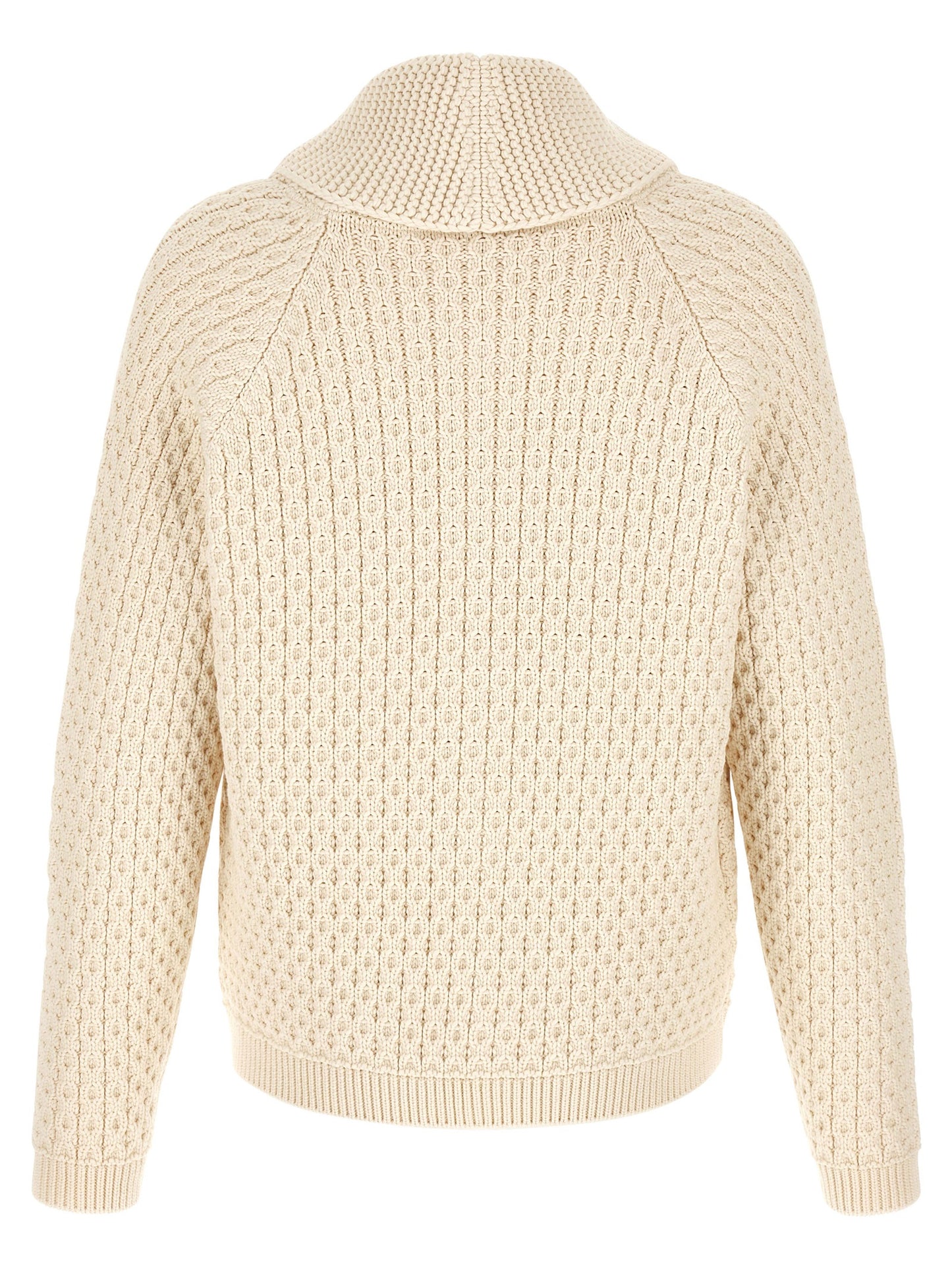 White Cotton Cardigan