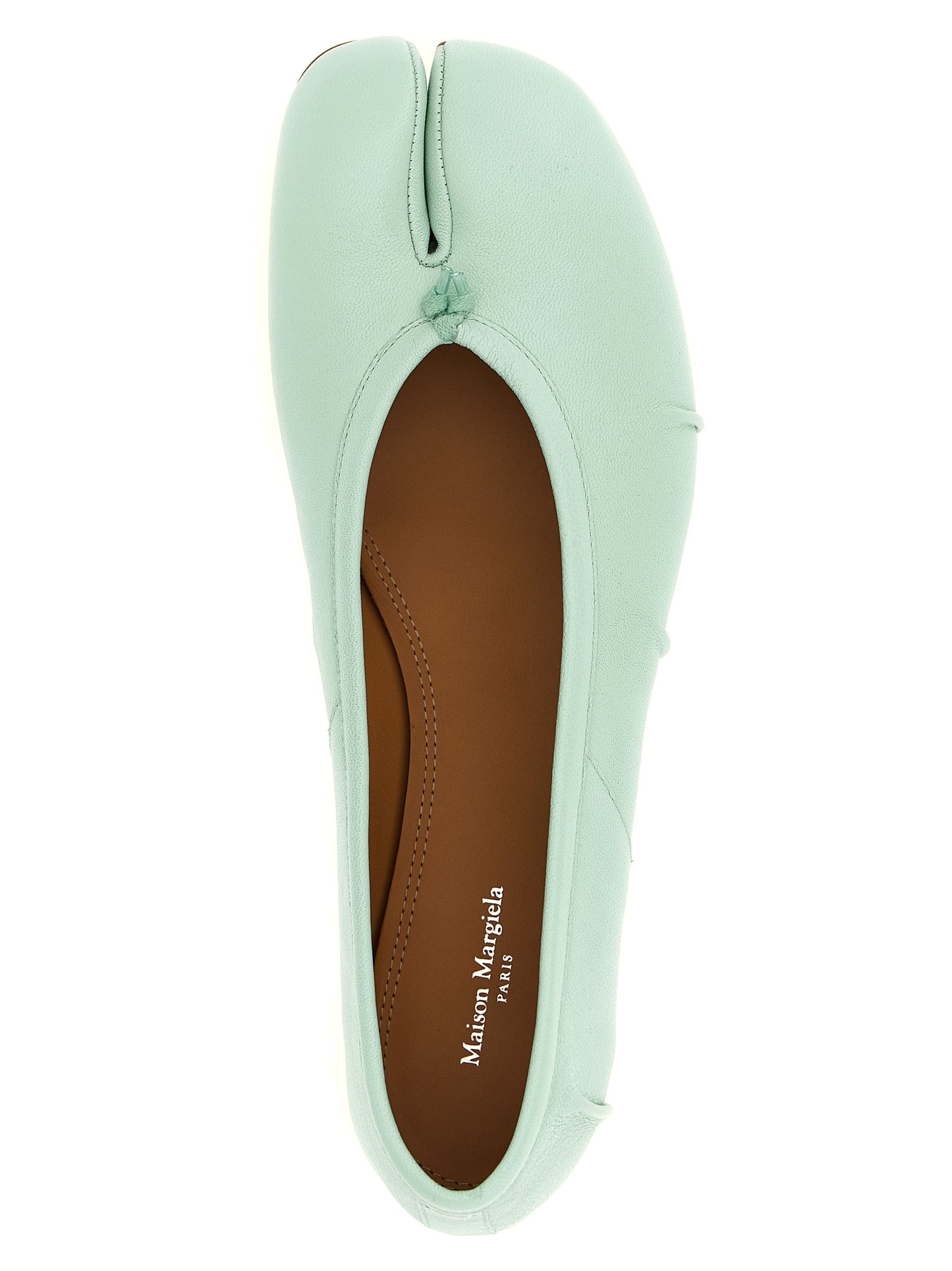Bicolor Lamb Leather Ballet Flats