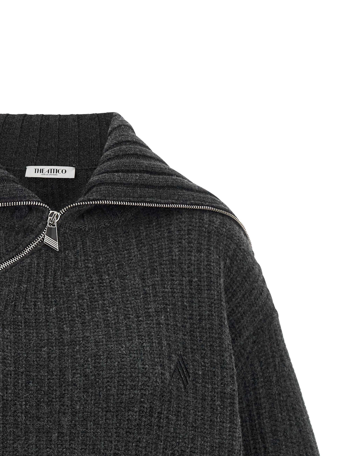 Gray Virgin Wool Cardigan