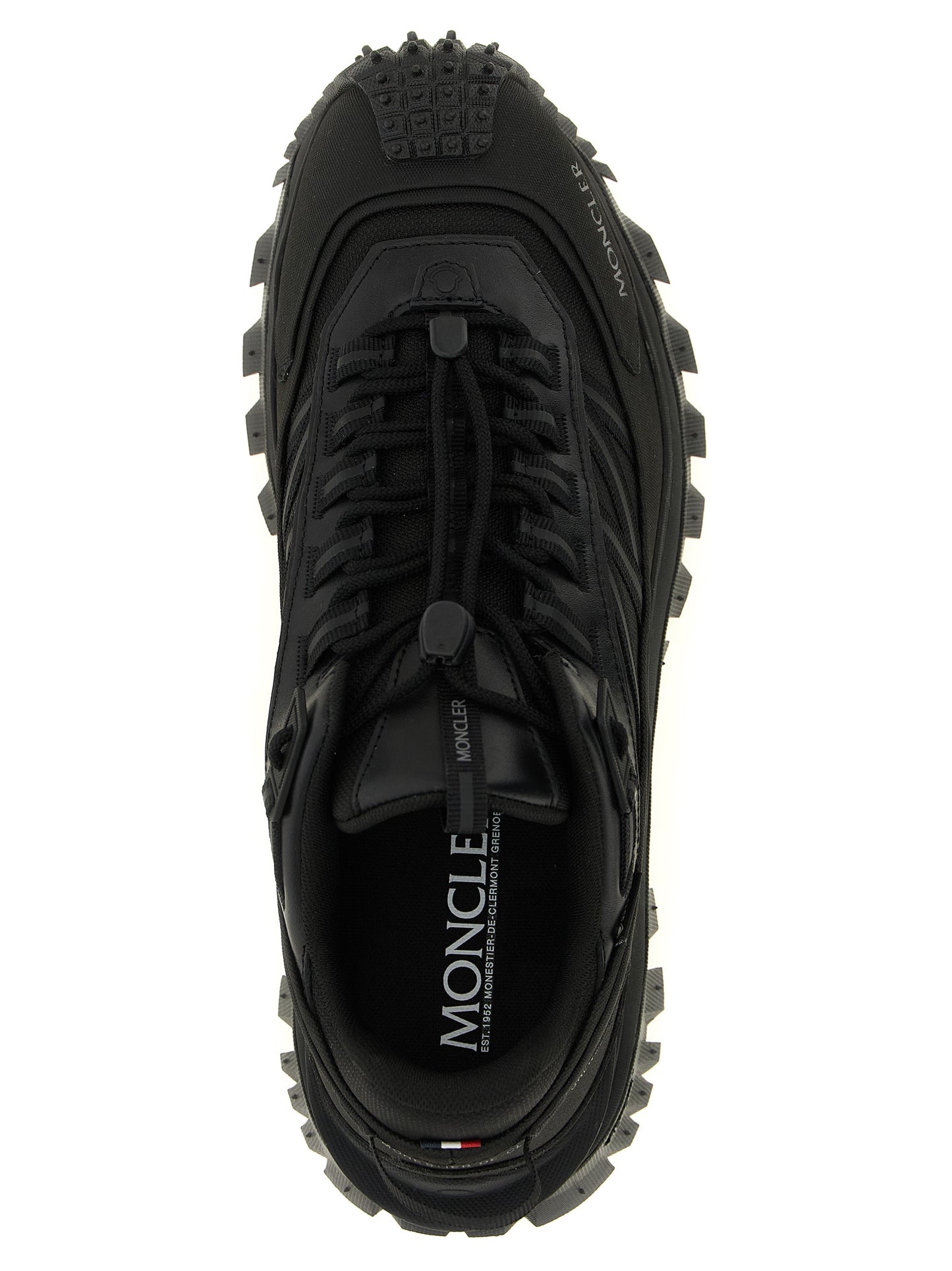 Black Leather Athletic Sneakers
