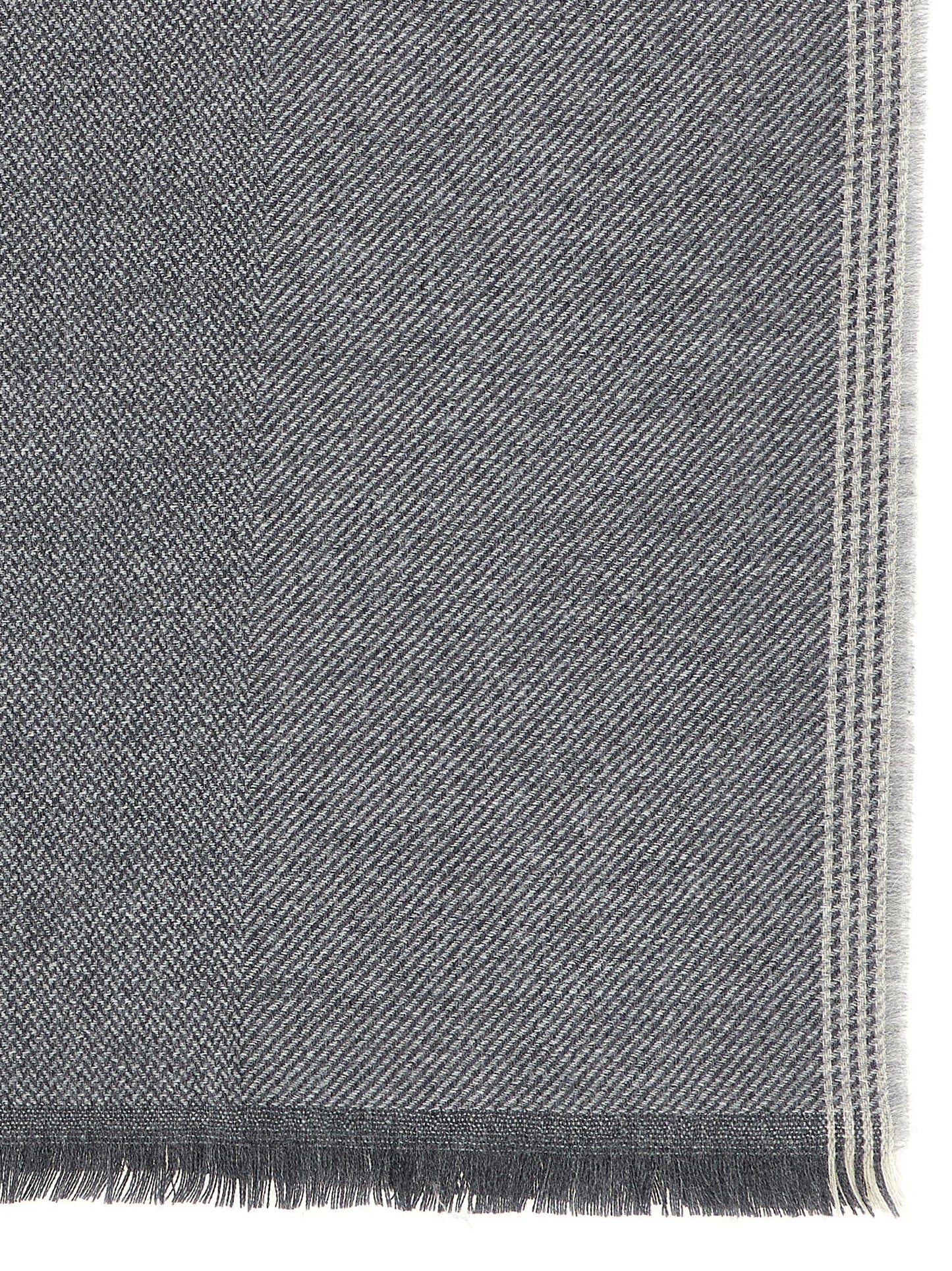 Gray Wool Scarf