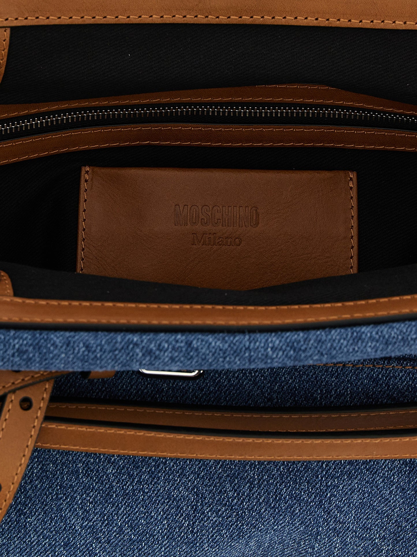 Blue Cotton Clutch Bag