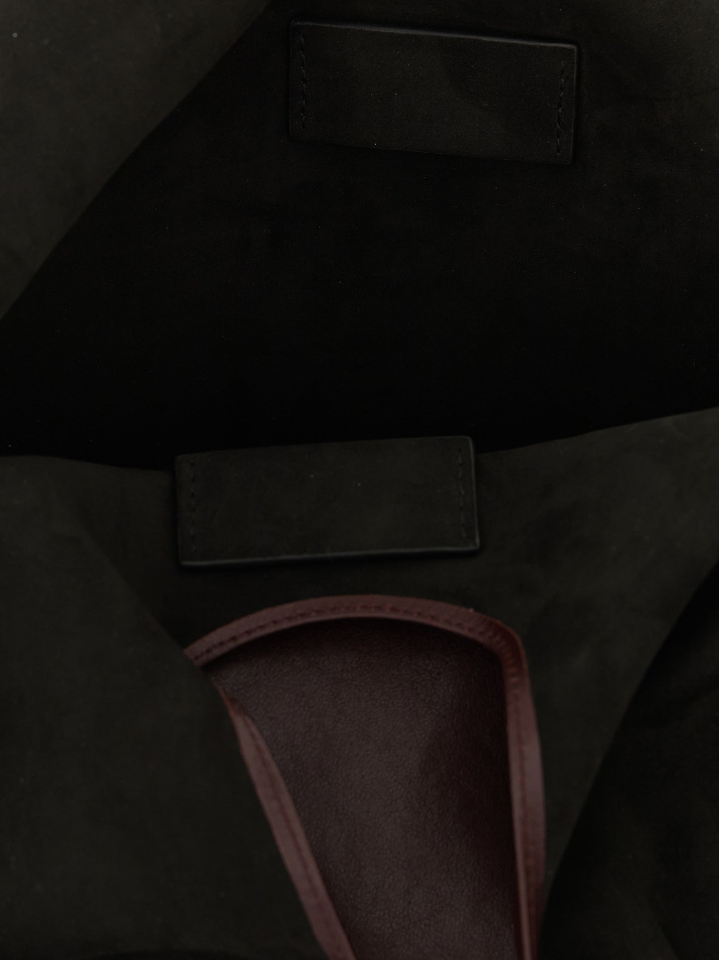 Bordeaux Lamb Leather Shoulder Bag