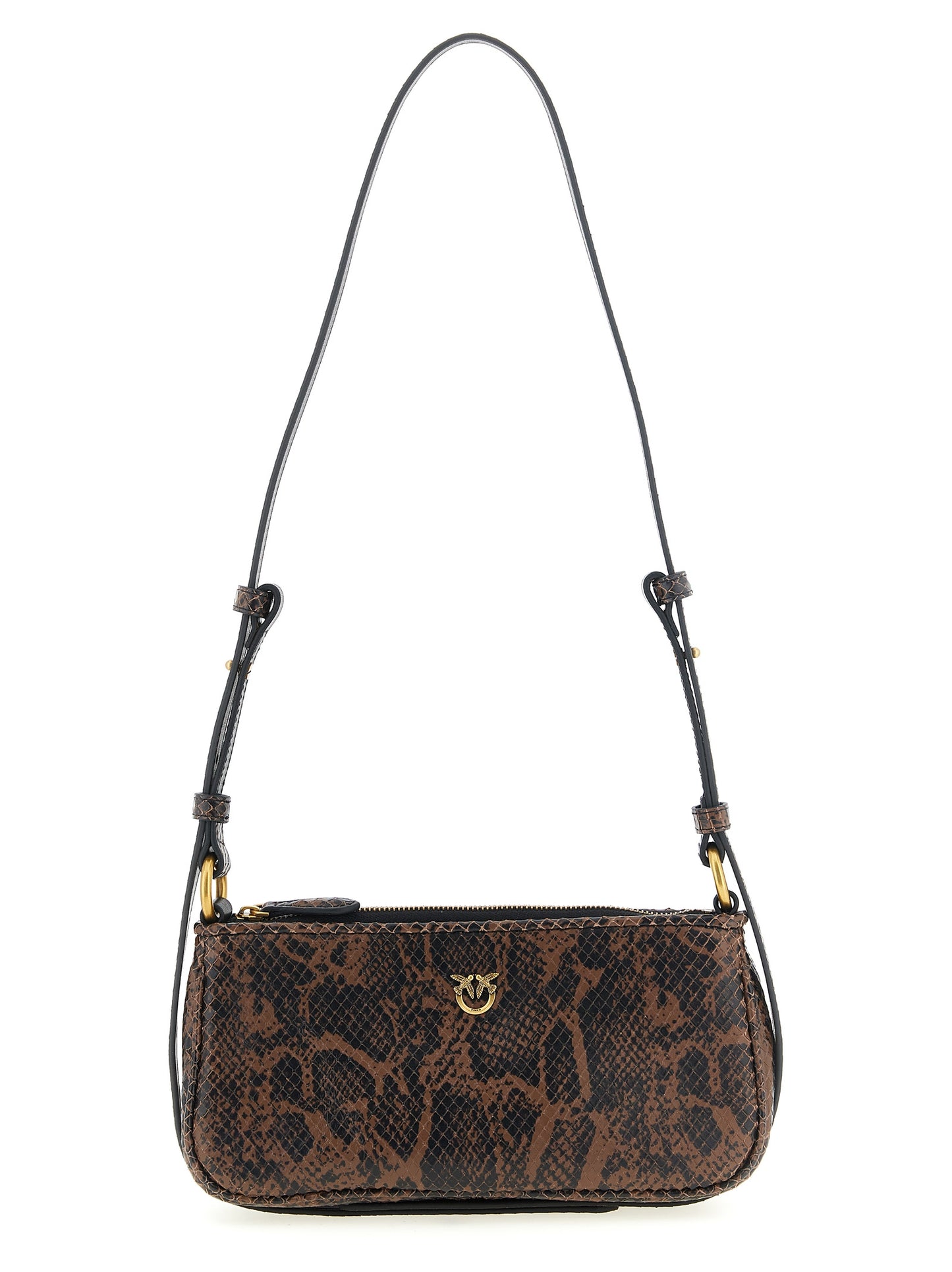 Brown Calfskin Crossbody Bag