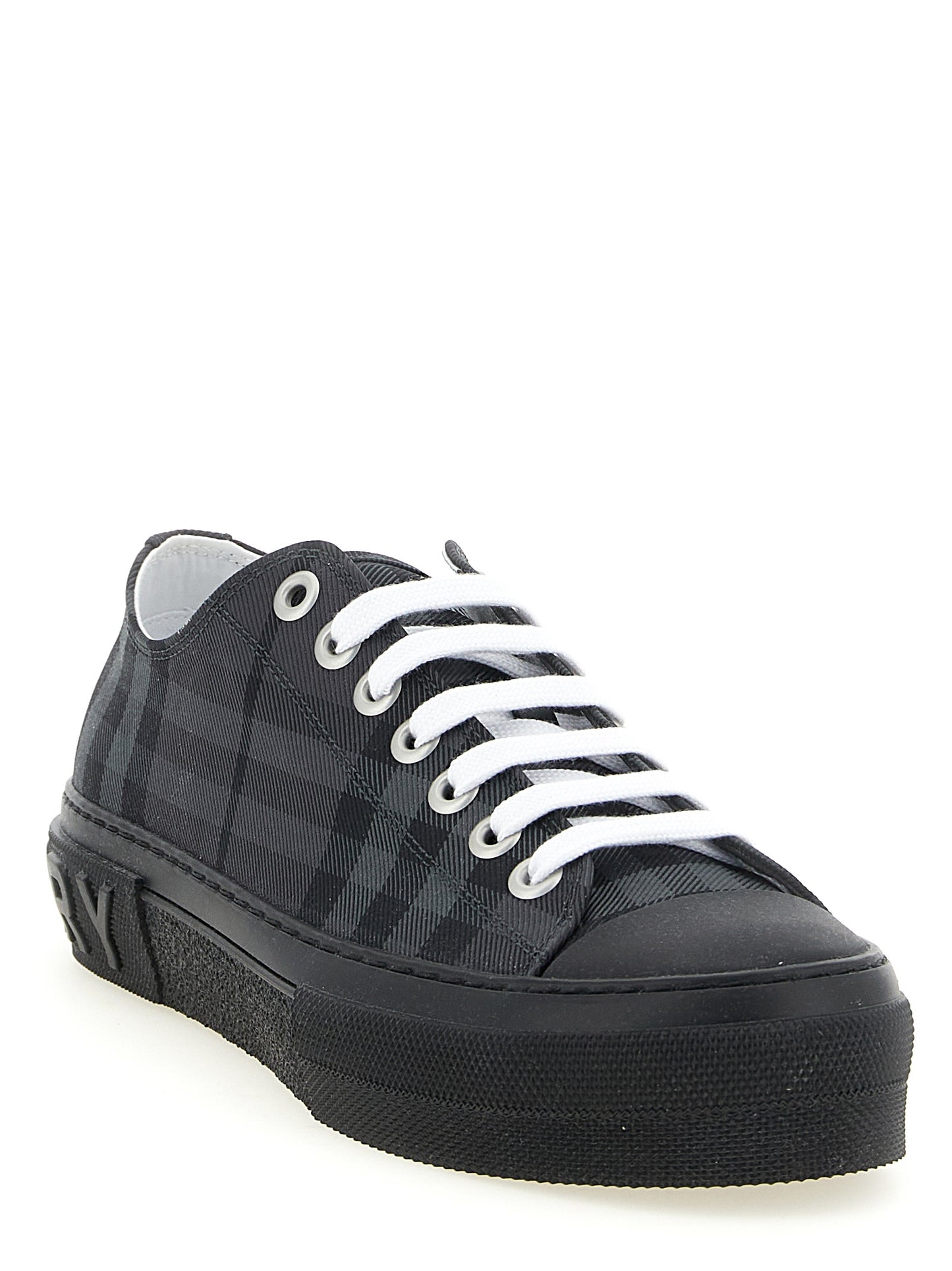 Gray Polyamide Low Top Sneakers