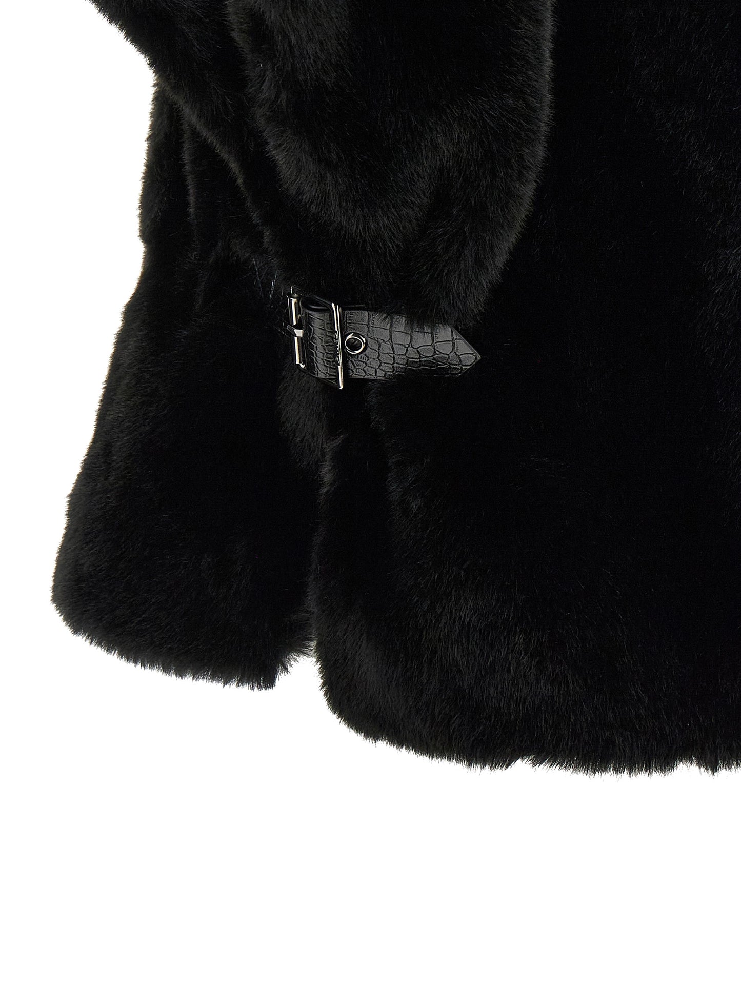 Black Polyester Coat