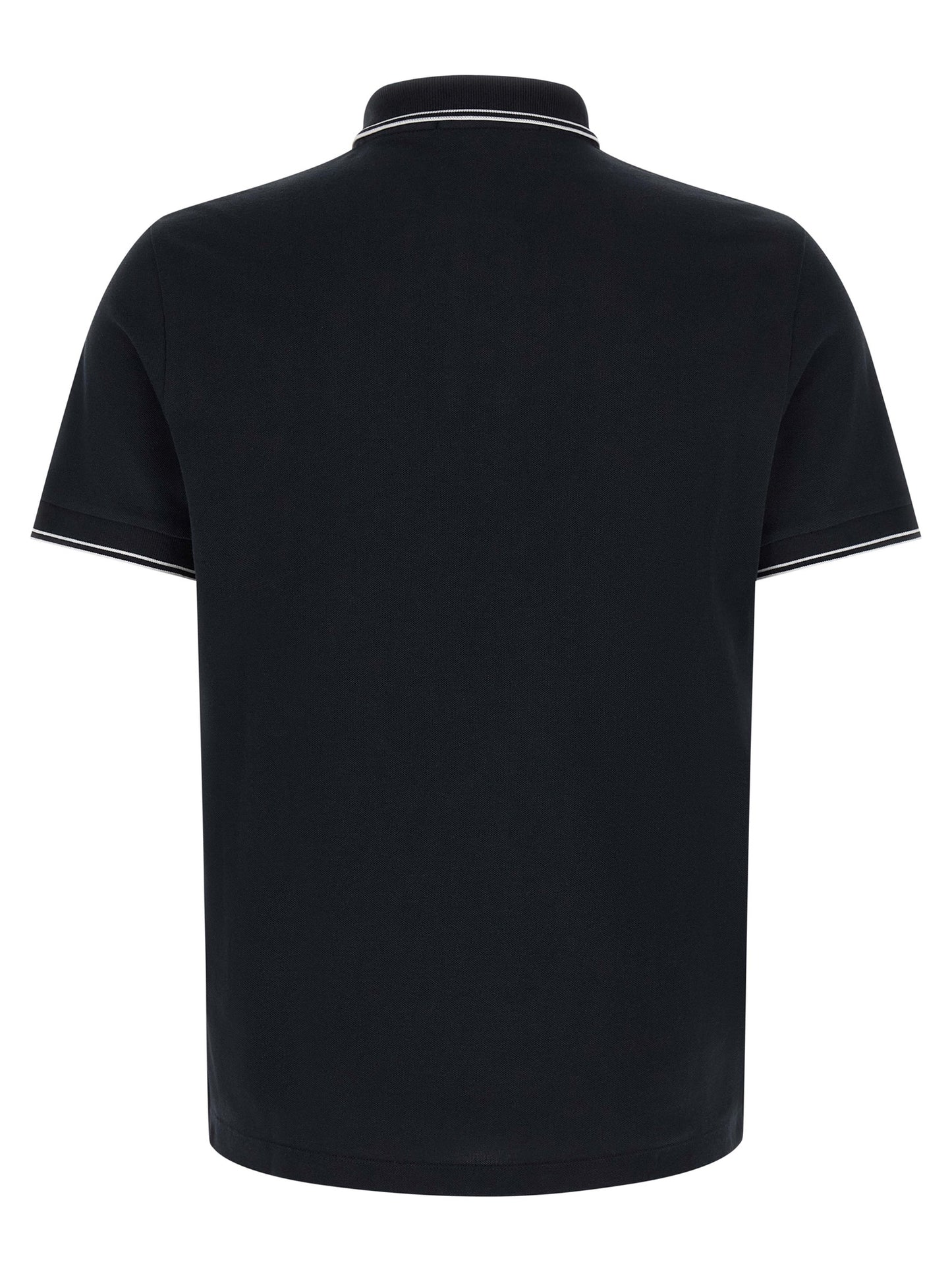 Blue Cotton Polo Shirt