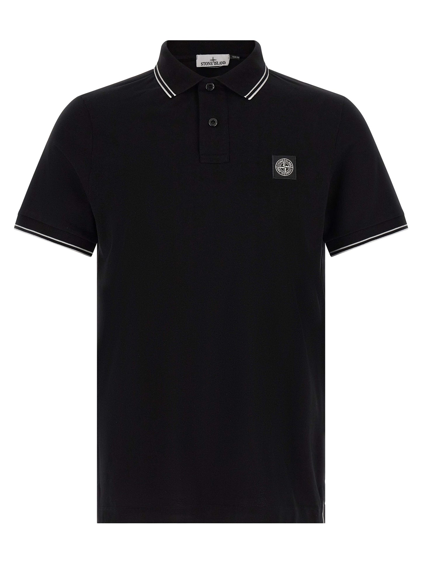 Black Cotton Polo Shirt