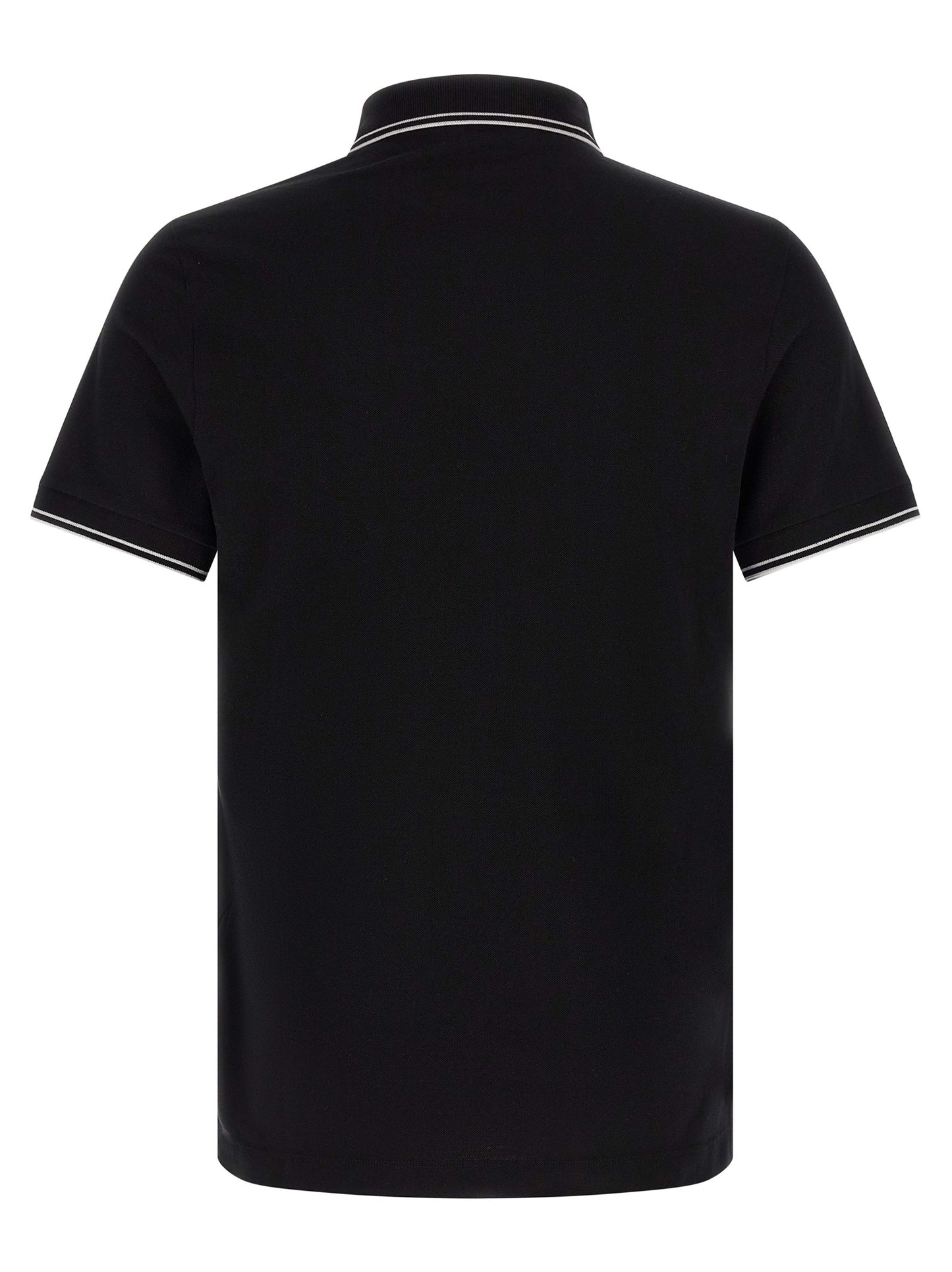 Black Cotton Polo Shirt