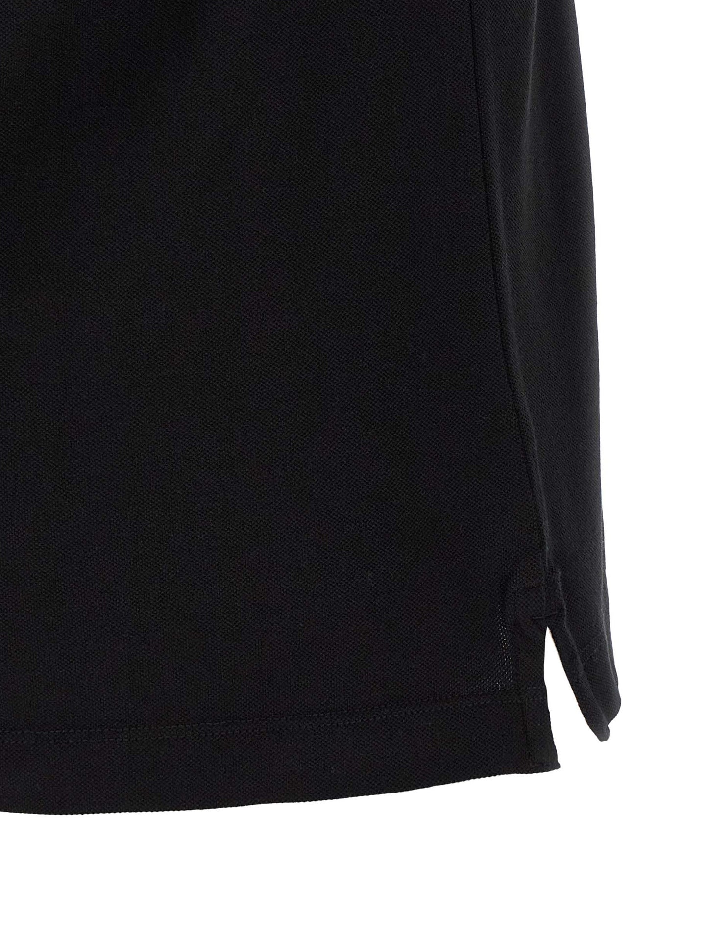 Black Cotton Polo Shirt